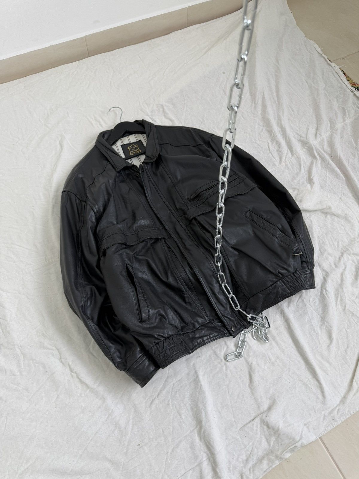 Schott Vintage Redskins Schott Style Heavy Leather Jacket Size US L / EU 52-54 / 3 - 14 Thumbnail