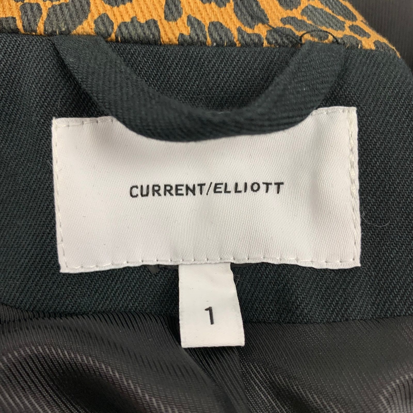 Current/Elliot Size S Black & Tan Cotton / Wool Sport Coat Size 36R - 7 Thumbnail