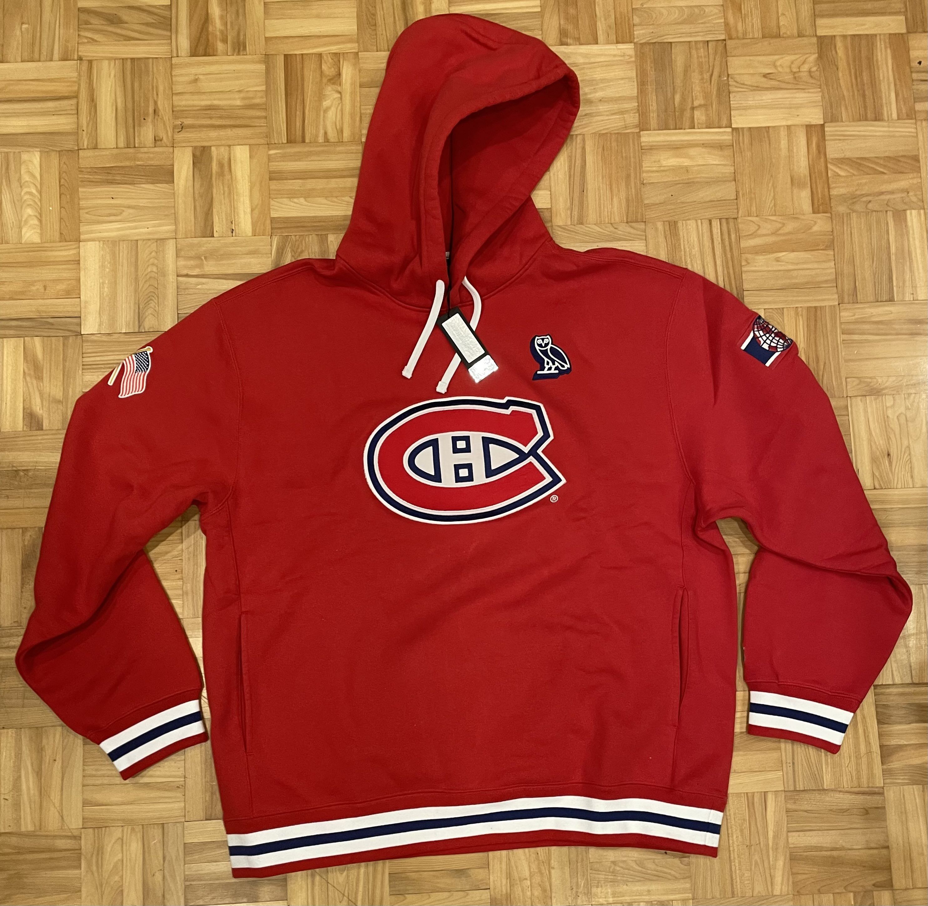 image of Ovo X Nhl Montreal Canadiens Hoodie Size Xxxl in Red, Men's