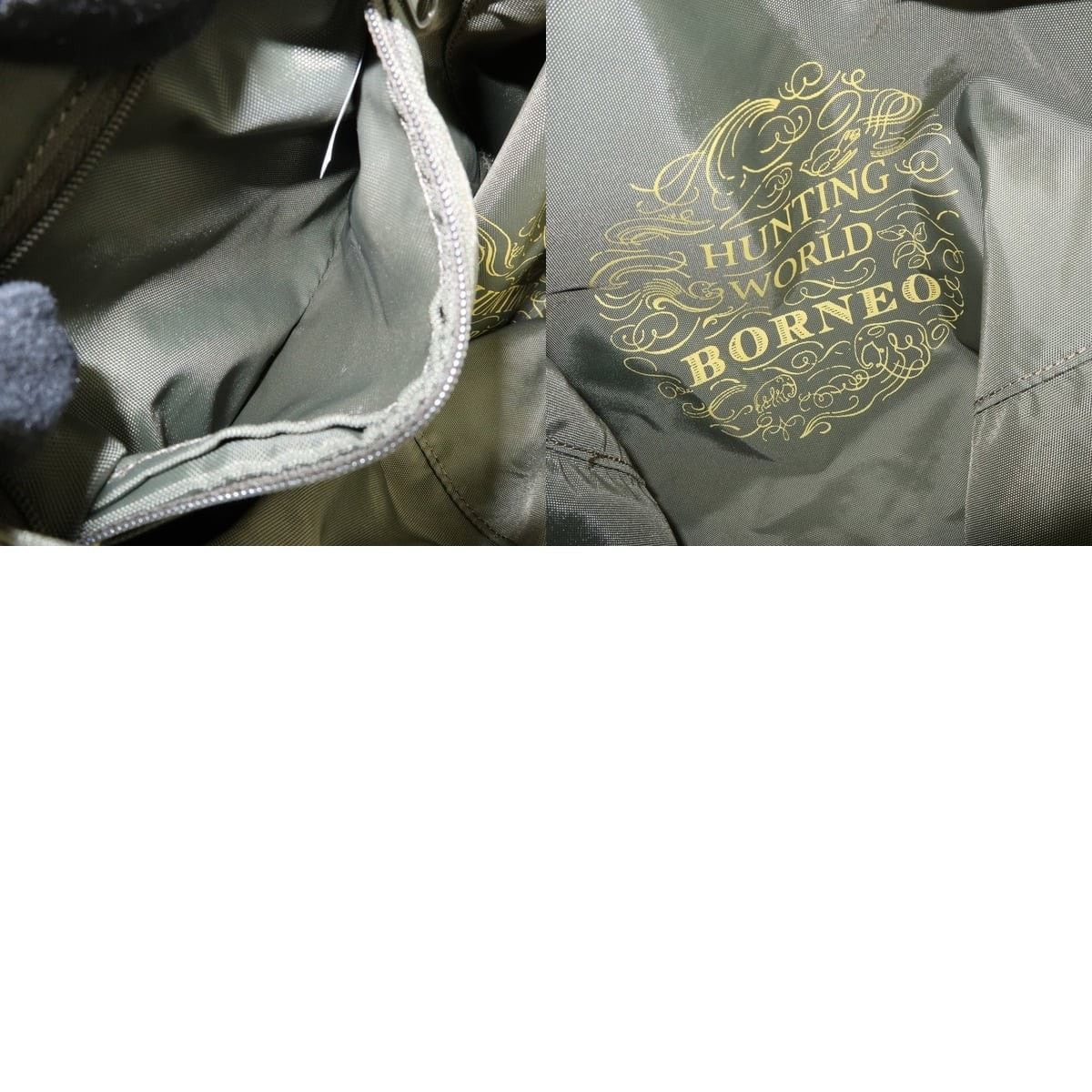 Huntington Hunting World Logo Canvas Crossbody Bag Green Size ONE SIZE - 8 Thumbnail