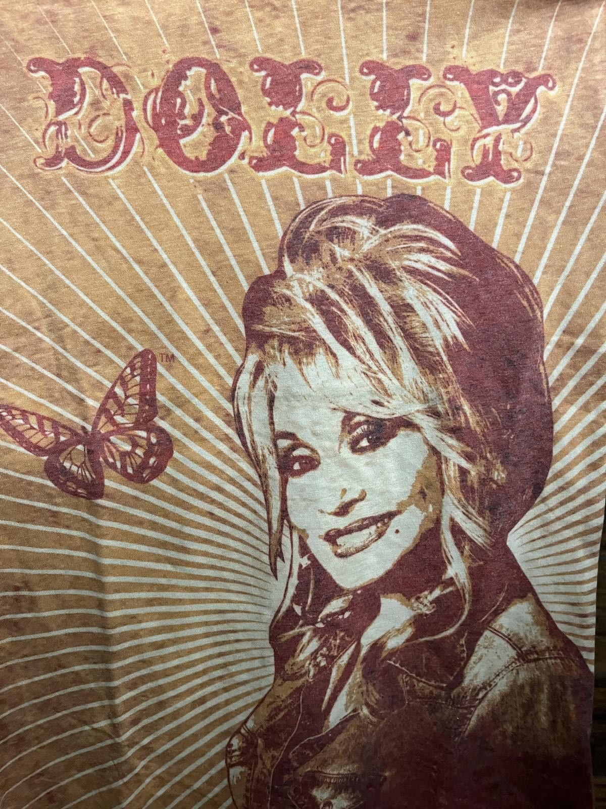 Designer Cute Dolly Parton AOP Womens Tee - Junior Fit T-shirt -S Size S / US 4 / IT 40 - 3 Thumbnail