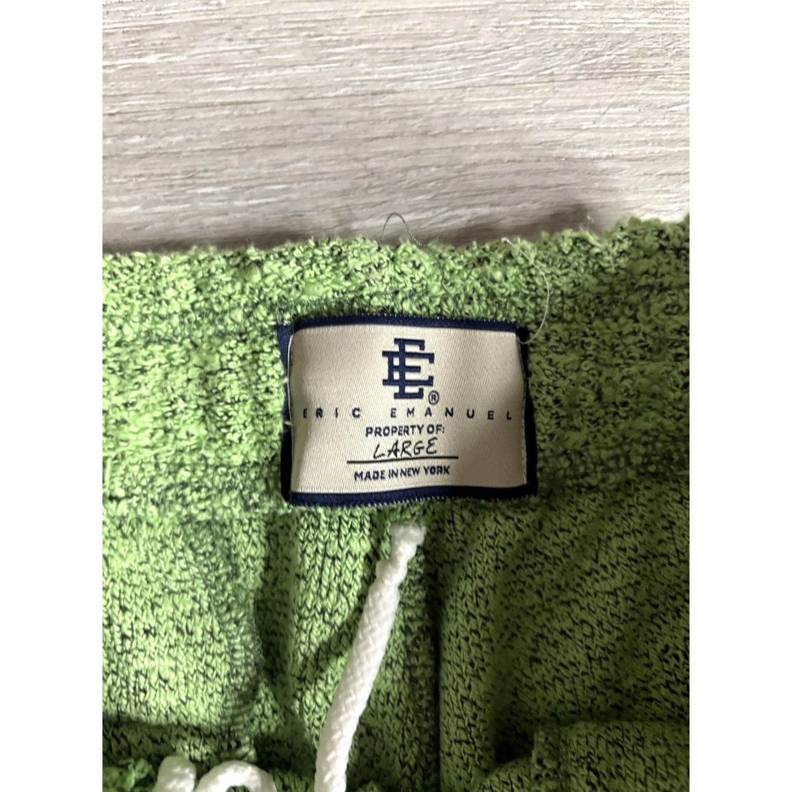 Eric Emanuel VINTAGE? No. Eric Emanuel Sweatpants Mens Large Green Terry Joggers Elastic Waist Made USA Size US 33 - 3 Thumbnail