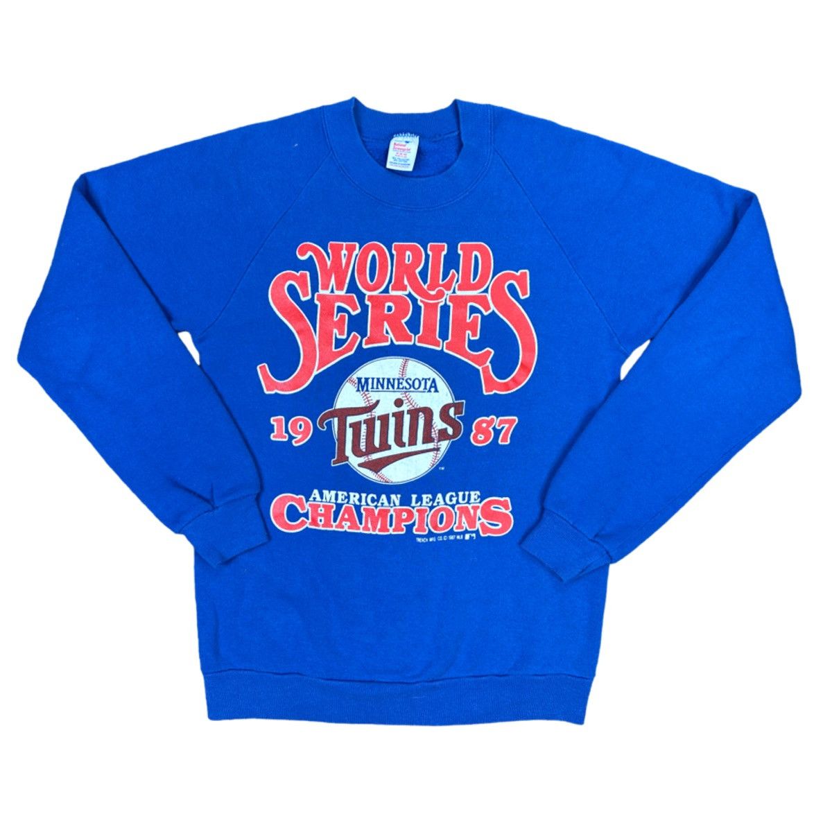 MLB × Vintage Vtg National Screenprint 1987 WS Champs MN Twins Crew Neck Size US M / EU 48-50 / 2 - 1 Thumbnail