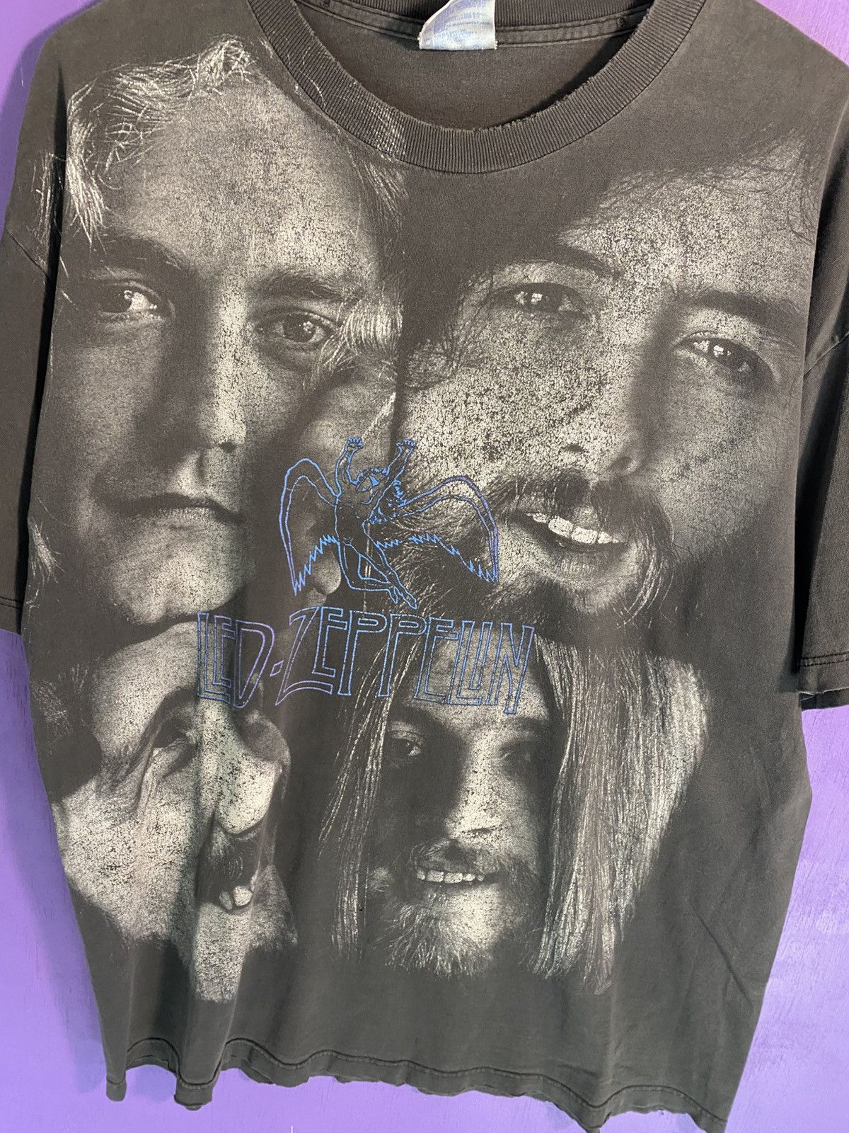 Band Tees Vintage 90s Led Zeppelin Mexico AOP tour tee Size US XL / EU 56 / 4 - 3 Thumbnail