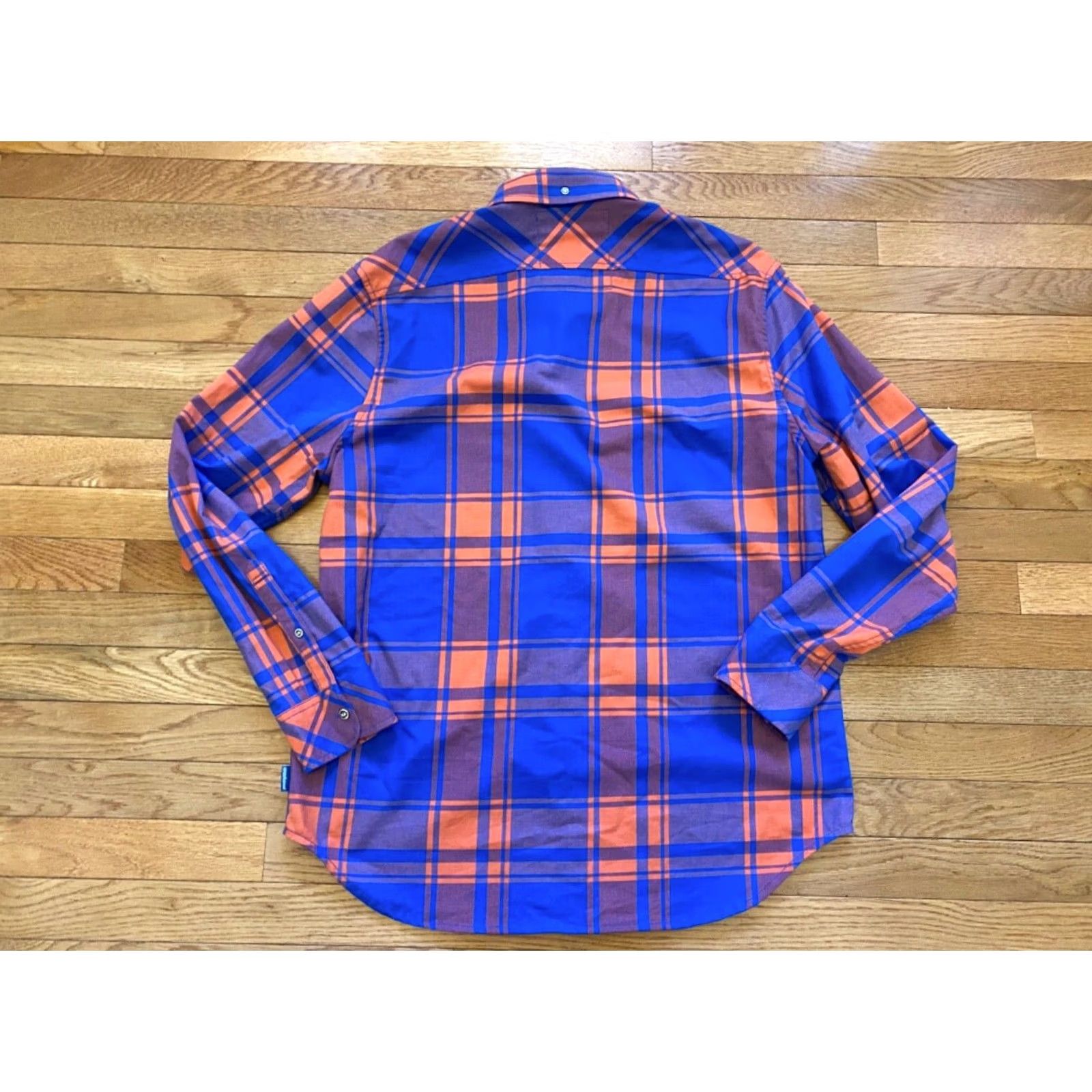 Chubbies Chubbies Button-Up Shirt Plaid Flannel Blue/Orange In Tent Wanderers Club Sz L Mens Shirt Size US L / EU 52-54 / 3 - 2 Thumbnail