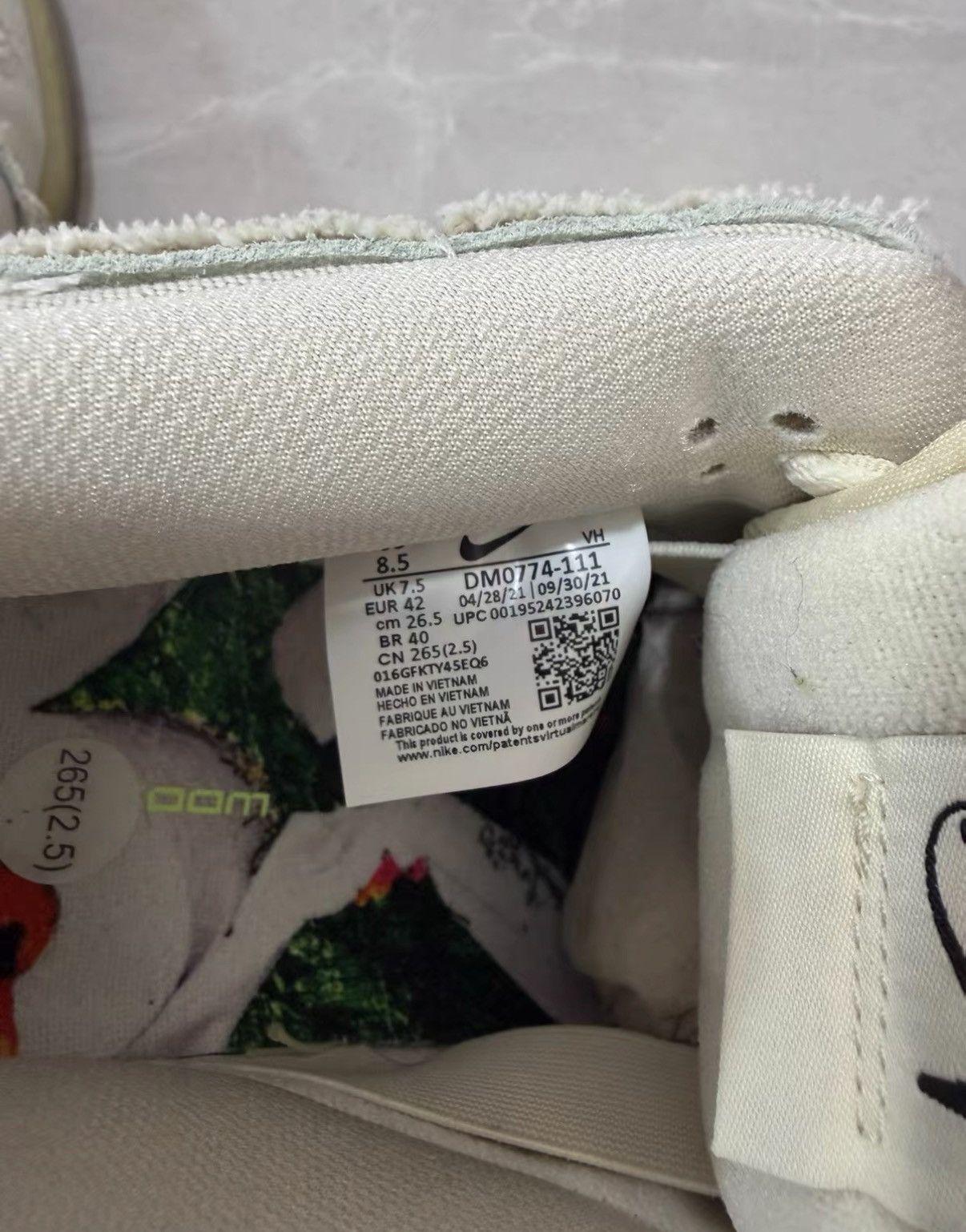 Nike Nike Dunk SB Pro PRM "Mummy" Canvas Low Top Sneakers J34 Size US 8.5 / EU 41-42 - 3 Thumbnail