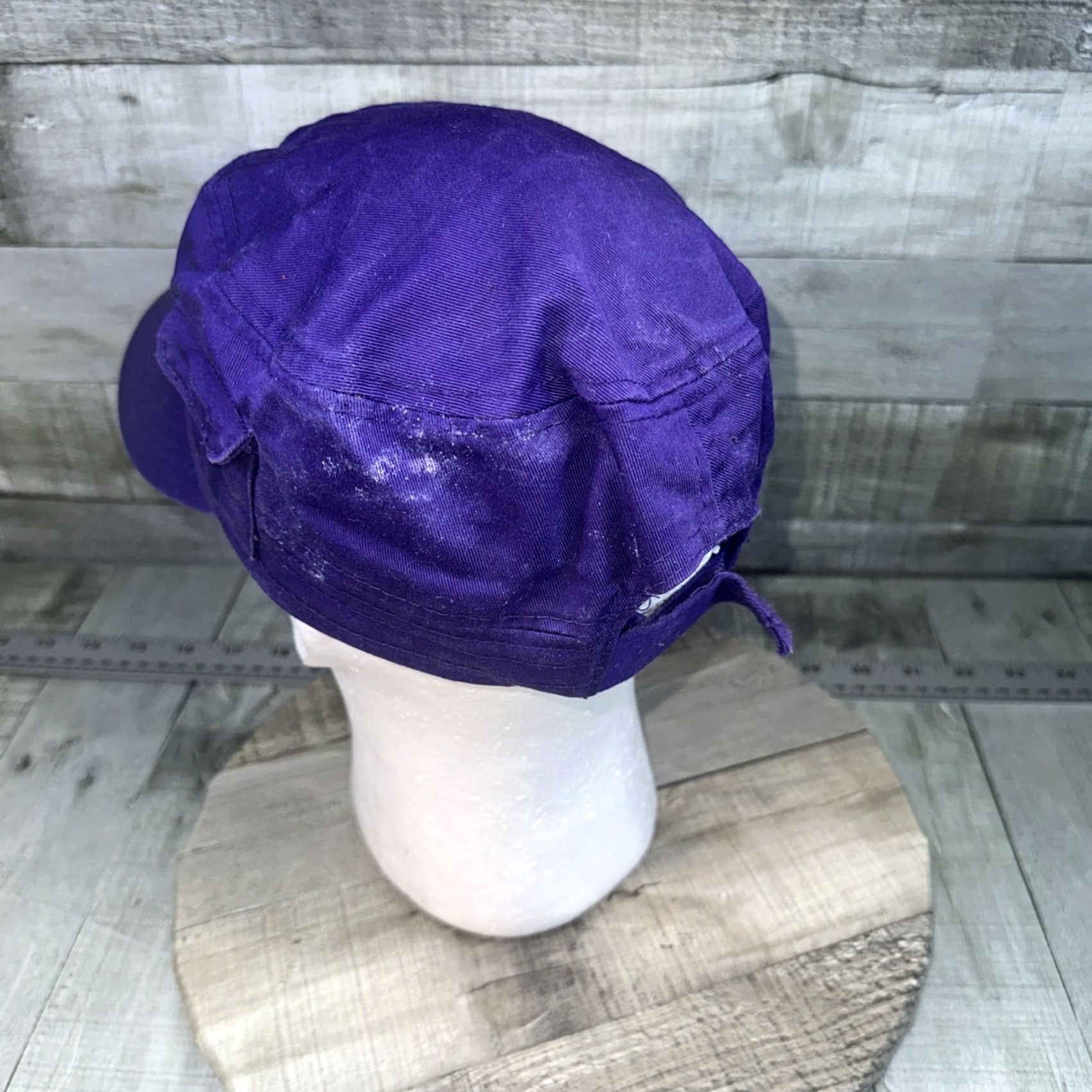Vintage Purple Hat Unbranded Military One Size Men Purple Hat Leaver Logr Size ONE SIZE - 7 Thumbnail