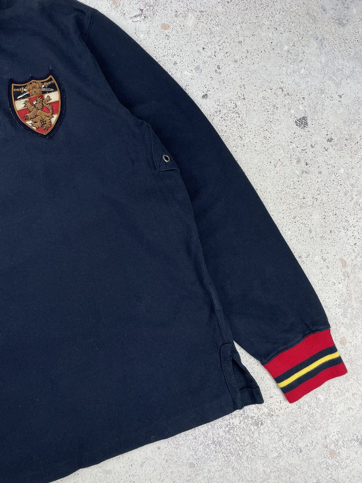 Polo Ralph Lauren × Vintage Polo Ralph Lauren Vintage Rugby Long Sleeve Polo Striped Size US L / EU 52-54 / 3 - 4 Thumbnail