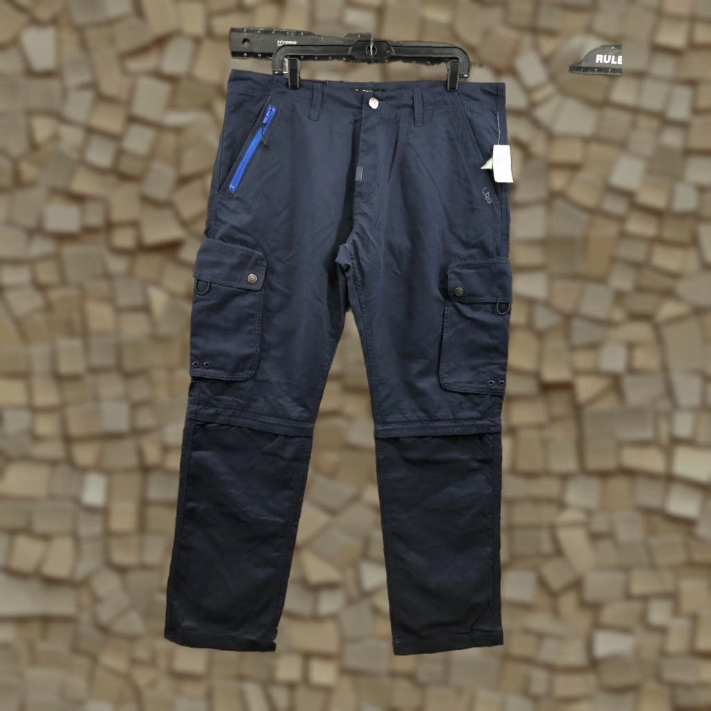 Vintage LRG LRGeans Convertible Pants Mens 38 Blue Cargo Pocket Cargo Pant Regular 34in Inseam Men Blue 90s? Size US 38 / EU 54 - 1 Thumbnail