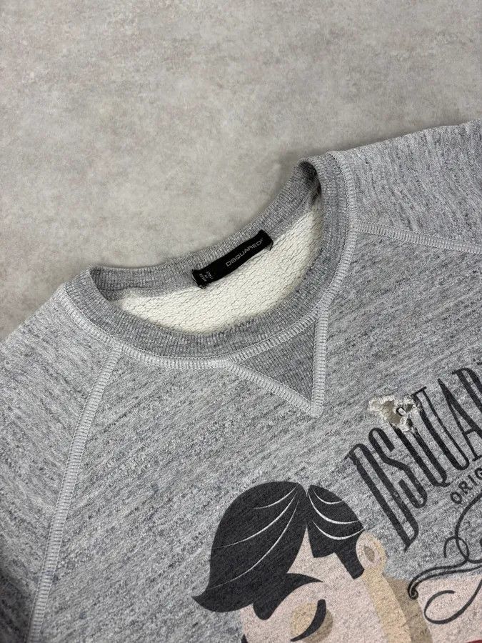 Dsquared2 FW2013 Dsquared2 Grey Distressed Boxing Sweater Size US S / EU 44-46 / 1 - 5 Thumbnail