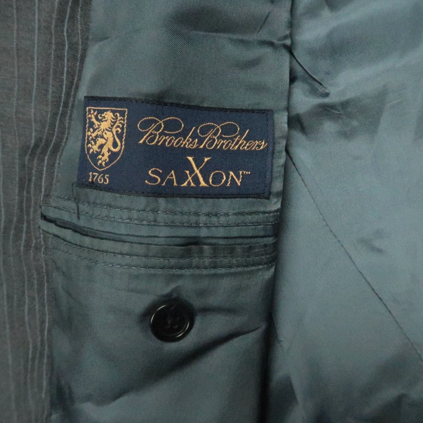 Brooks Brothers Brooks Brothers Blazer Mens 43R Gray Wool Pinstripe 1818 Madison Saxxon Jacket Size 46R - 7 Thumbnail