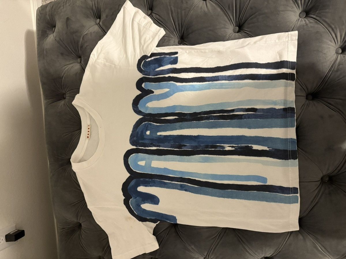 Designer × Marni Marni Drip Logo T-Shirt Size US S / EU 44-46 / 1 - 1 Thumbnail
