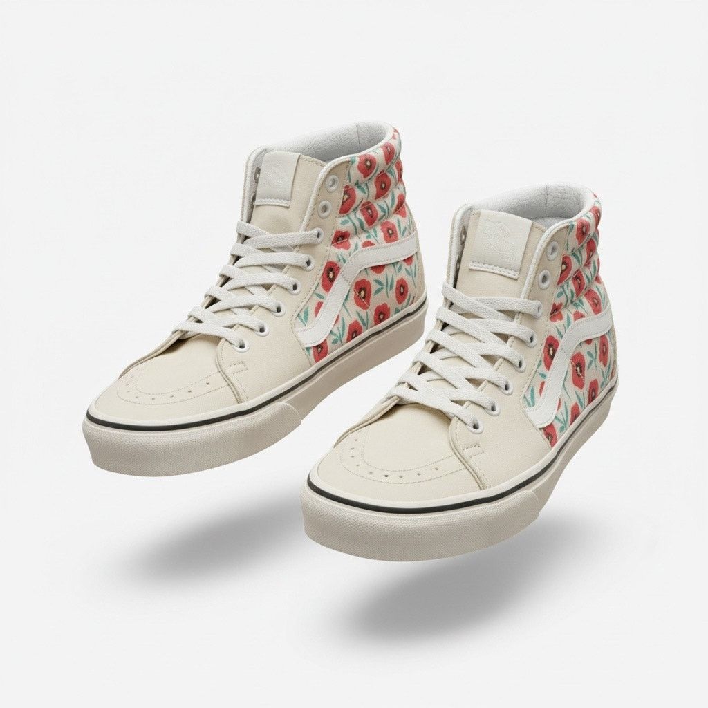 Banana Republic Vans Sk8 Hi Floral High Top Sneakers Womens 5.5 Mens 4 Size US 5.5 / IT 35.5 - 1 Thumbnail