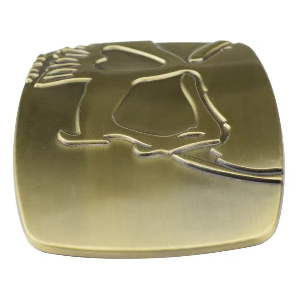 Other Skull Alloy Square Skeleton Belt Buckle Size ONE SIZE - 4 Thumbnail