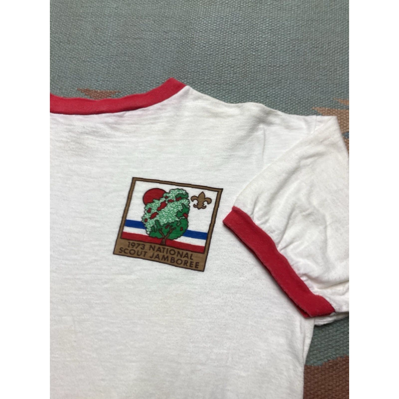 Vintage VINTAGE 70s BSA Boy Scout national jamboree T-Shirt White XL Adult Size US XL / EU 56 / 4 - 2 Thumbnail