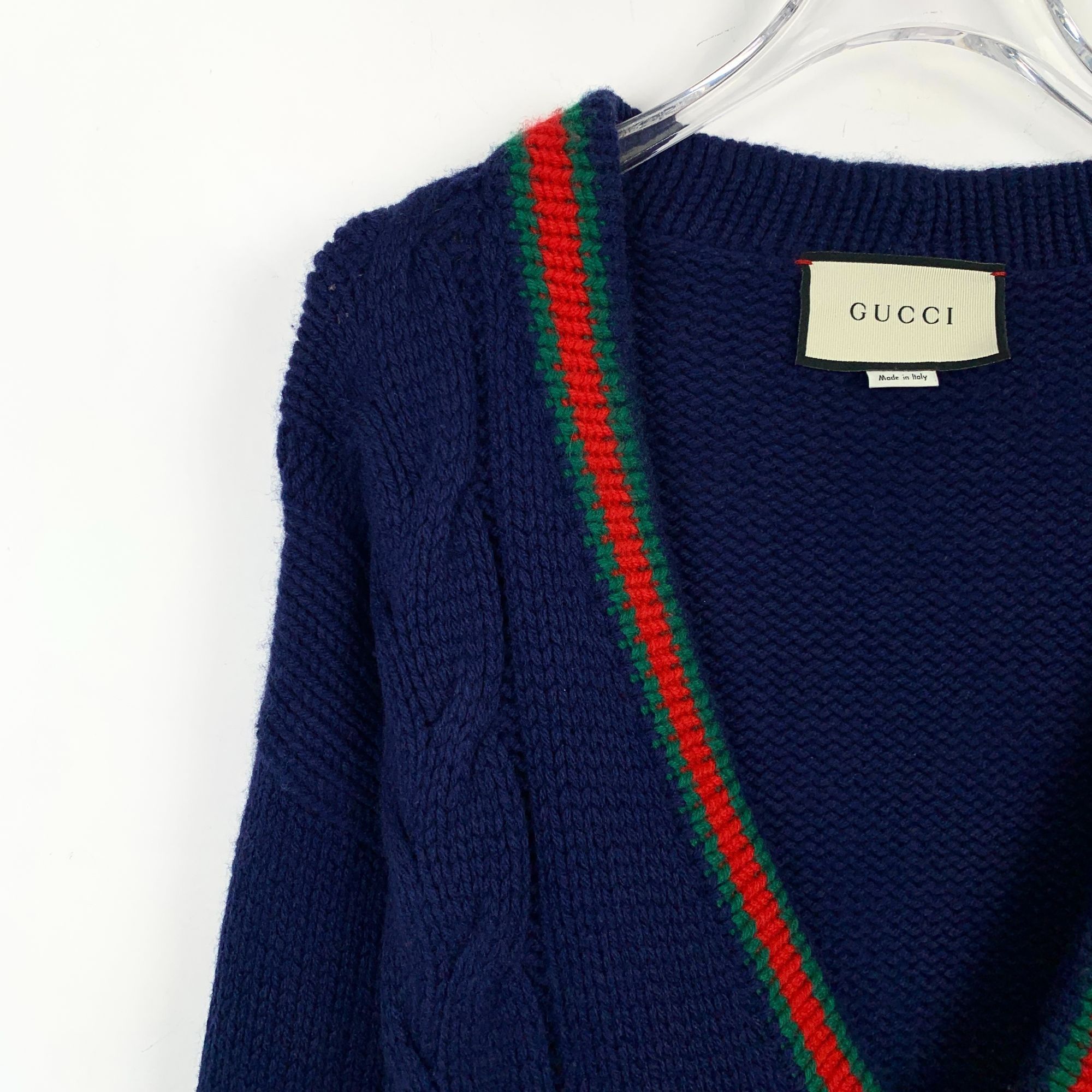 Gucci Gucci Wool Knit Striped Cardigan (Size XS) Size XS / US 0-2 / IT 36-38 - 7 Thumbnail