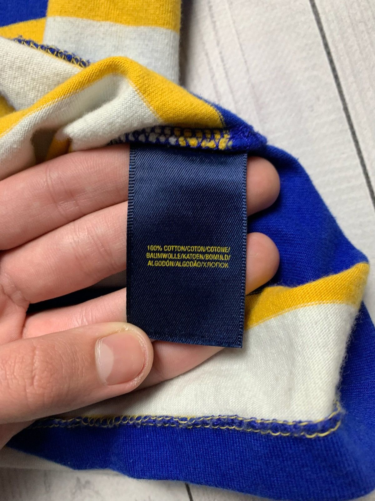 Polo Ralph Lauren × Vintage Vintage polo Ralph Lauren striped jersey rare size Xs Size US XS / EU 42 / 0 - 5 Thumbnail