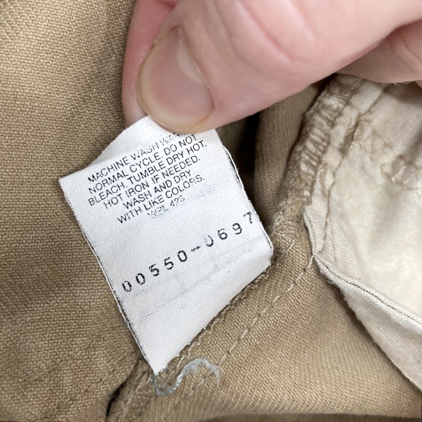 Levi's VINTAGE Levi's 550 Jeans Mens 36x30 Tan Khaki Denim Relaxed Tapered Leg USA Size US 36 / EU 52 - 6 Thumbnail