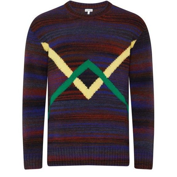 Loewe LOEWE Striped Blue Sweater New & Authentic (Men's size:M;) Size US M / EU 48-50 / 2 - 1 Thumbnail