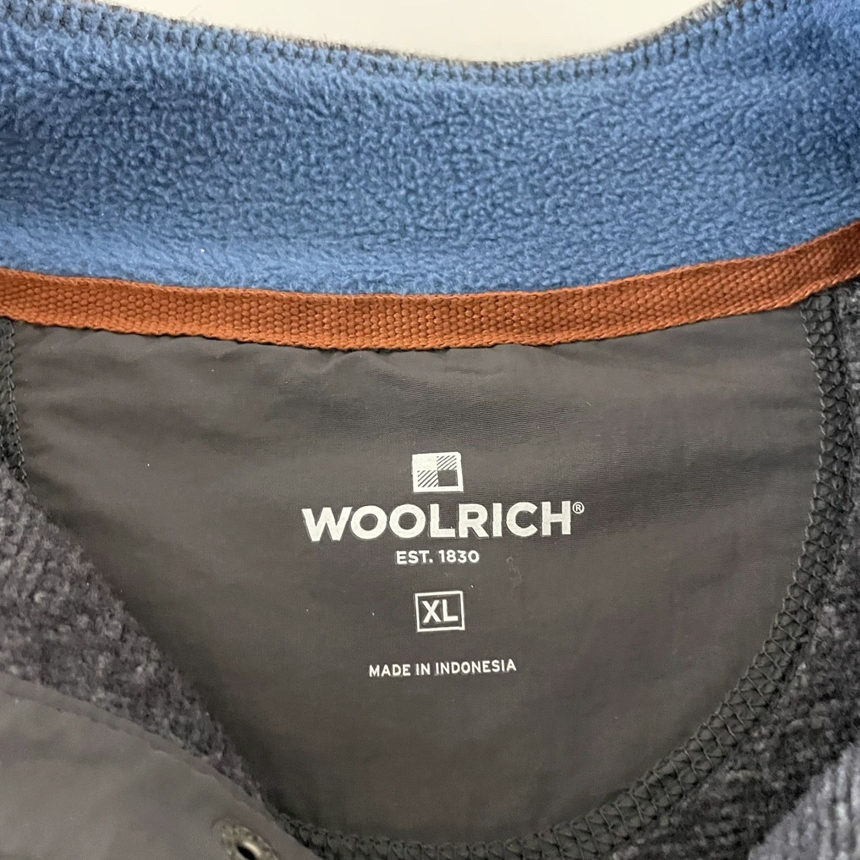 Vintage Woolrich Pullover Jacket Snap Button Fleece Gray XL Mens Size US XL / EU 56 / 4 - 3 Thumbnail