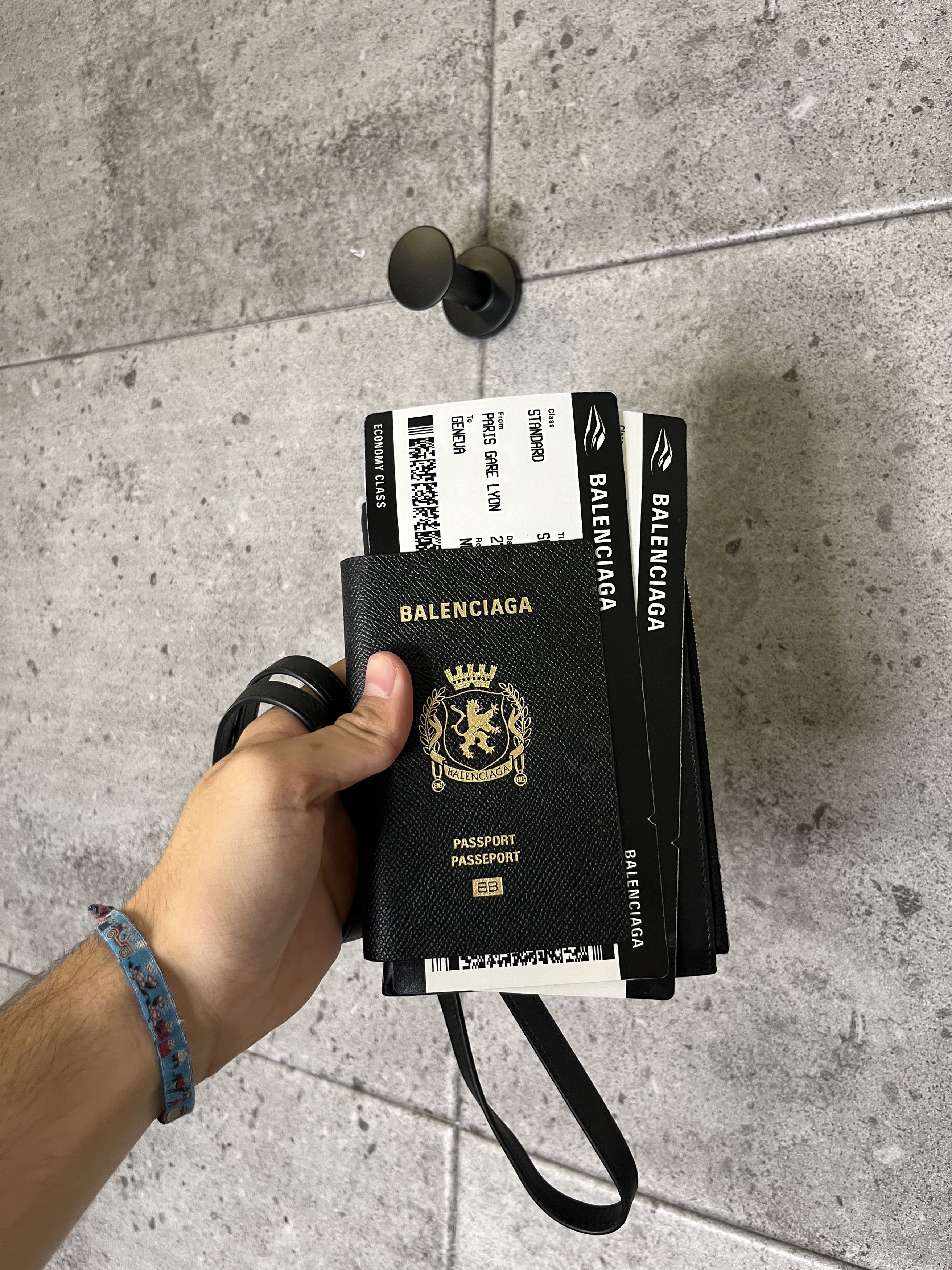 Balenciaga Balenciaga passport wallet with lanyard Grailed