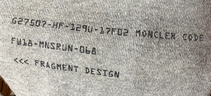 Fragment Design × Moncler Moncler Fragment x Hiroshi Fujiwara Grey Sweatshirt Size US S / EU 44-46 / 1 - 5 Thumbnail