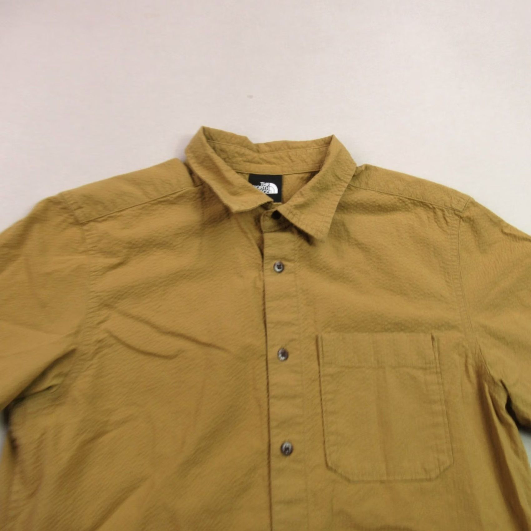 The North Face North Face Shirt Mens Medium Button Front Short Sleeve Pocket Outdoor Yellow Size US M / EU 48-50 / 2 - 3 Thumbnail