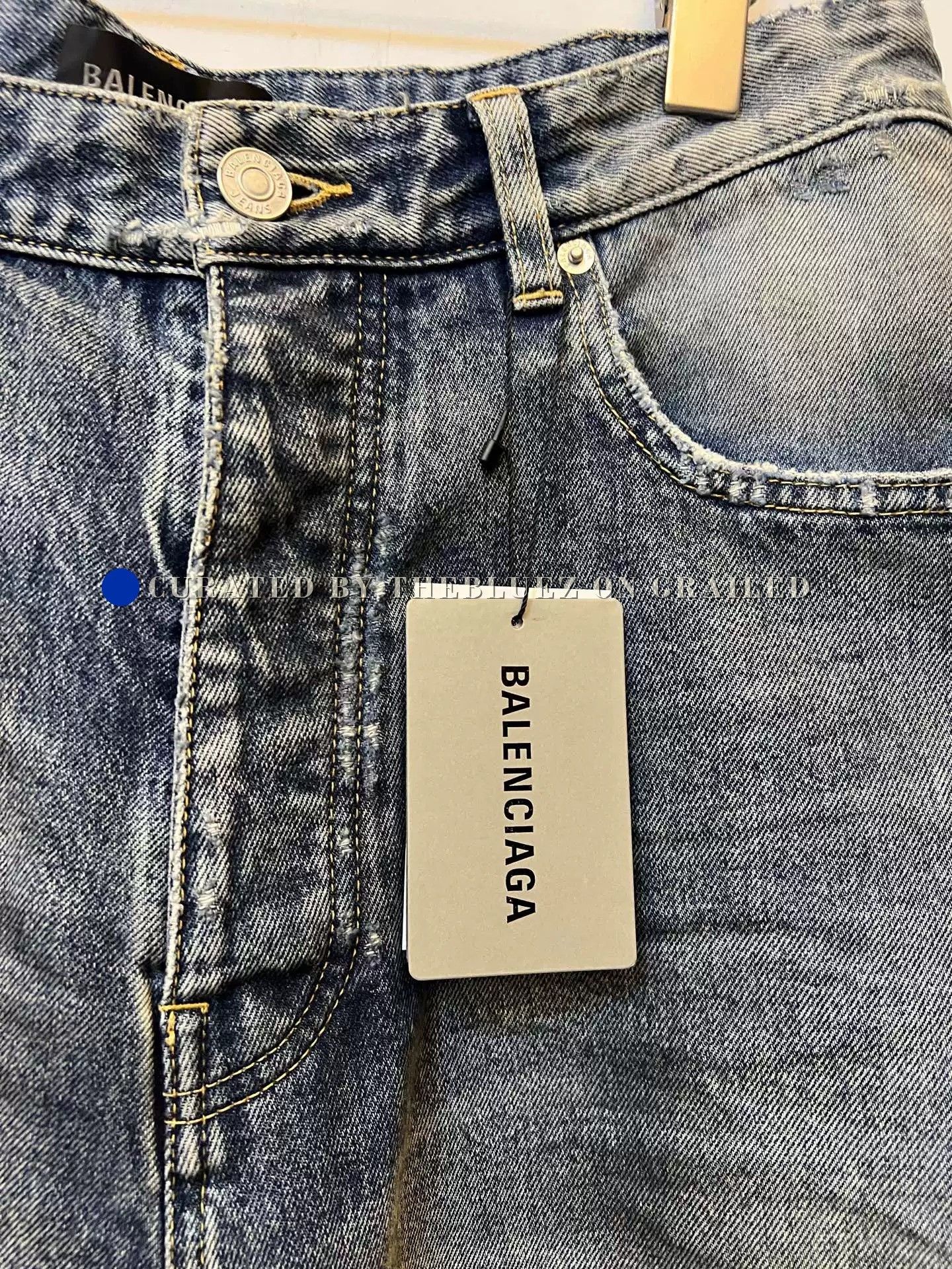 Balenciaga Balenciaga 23SS Distressed Baggy Jeans Size US 26 / EU 42 - 4 Thumbnail