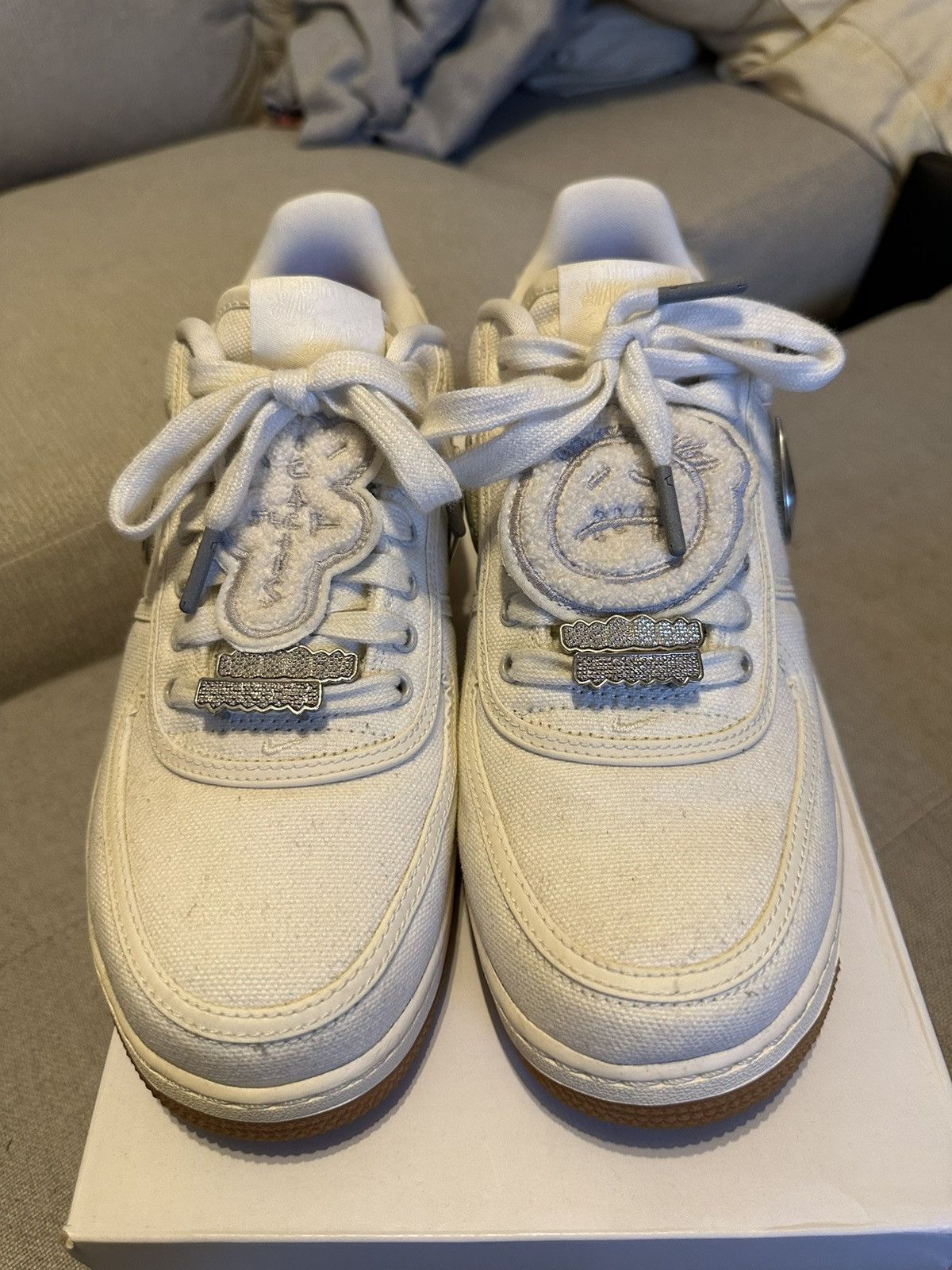 Nike × Travis Scott Nike Air Force 1 Low Travis Scott Sail Size 8.5 Size US 8.5 / EU 41-42 - 5 Thumbnail