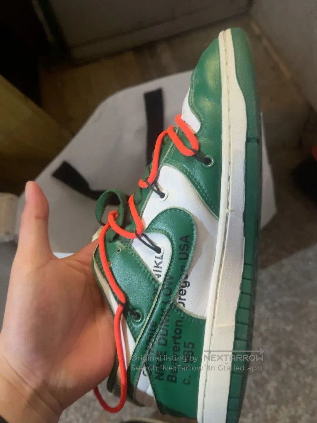 Nike Nike Dunk Low Green White. Size US 9 / EU 42 - 2 Thumbnail