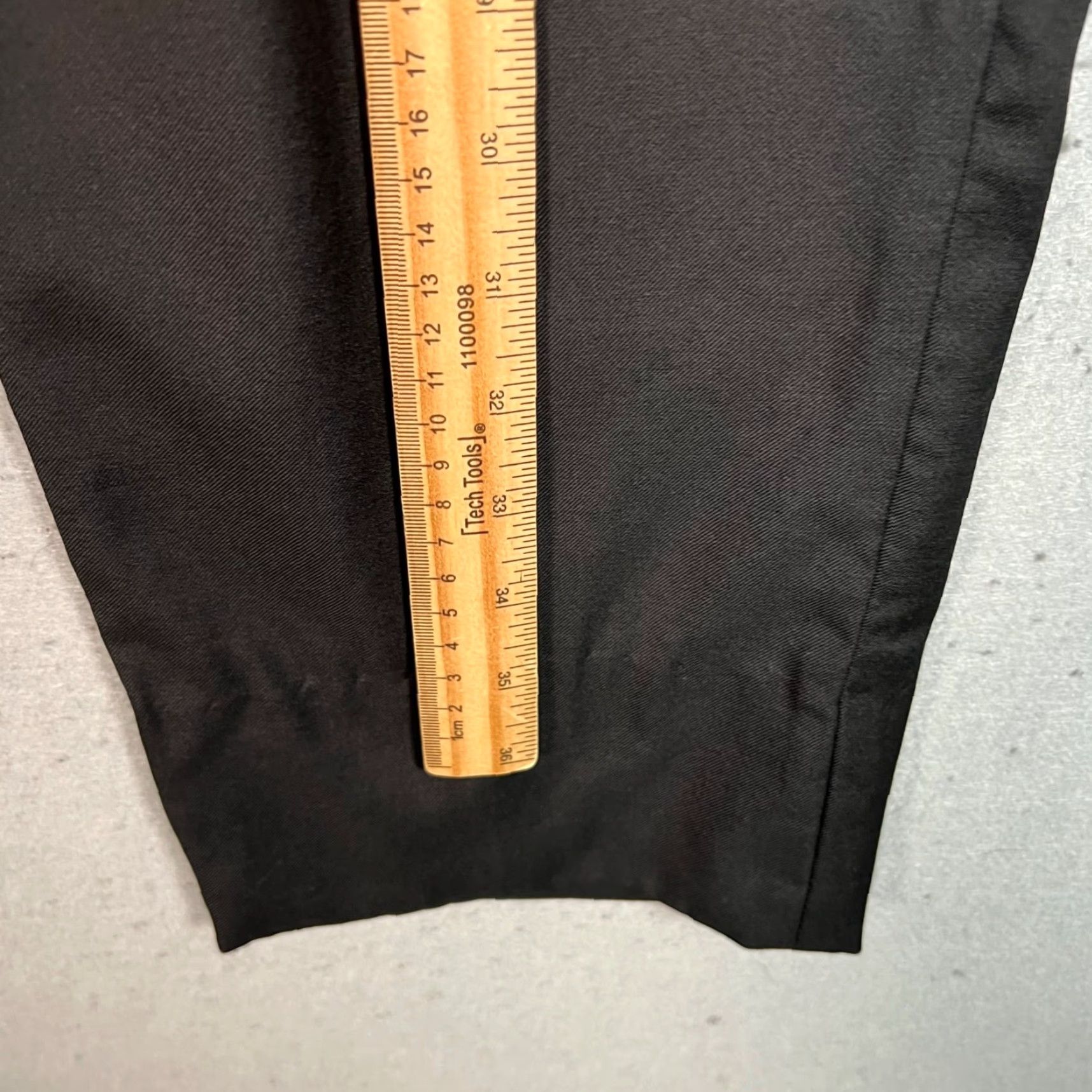 Vintage Freemans Sporting Club Mens Pants 36 x 28 Slim Black Tailored Wool Blend Size US 36 / EU 52 - 5 Thumbnail
