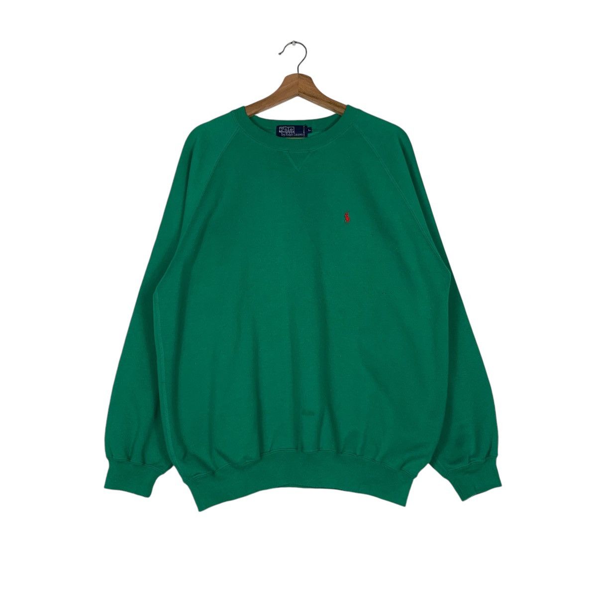 Polo Ralph Lauren Polo Ralph Lauren Small Pony Logo Green Sweatshirt #1340-C60 Size US L / EU 52-54 / 3 - 1 Thumbnail