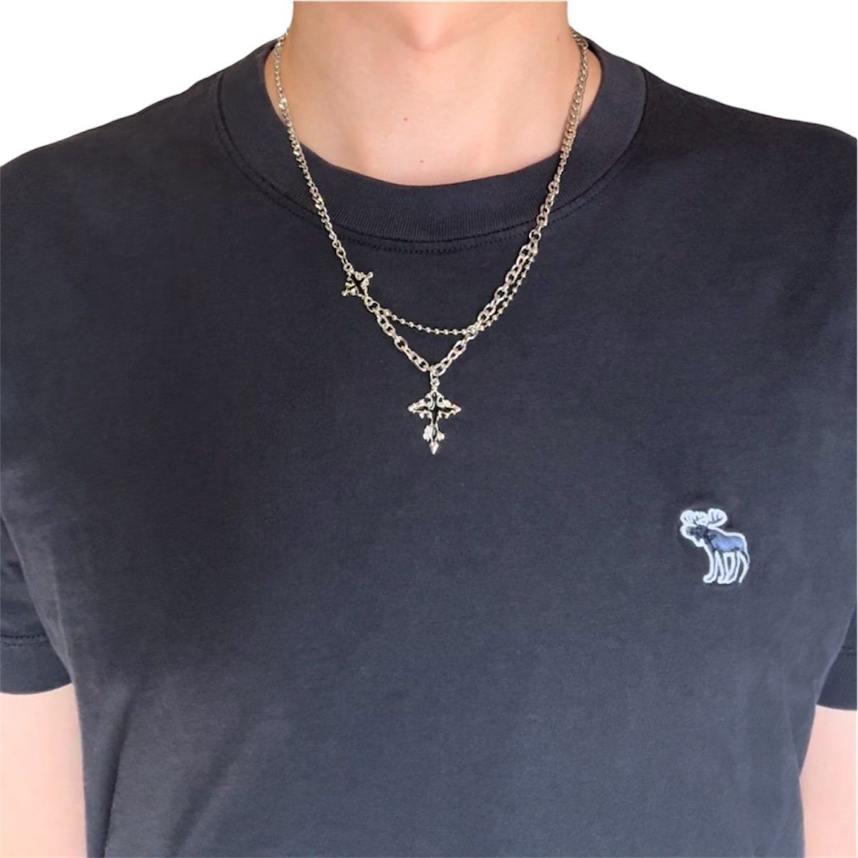 Other Cross Pendant Necklace for Men Women Hip Hop Unisex Necklace Size ONE SIZE - 5 Thumbnail
