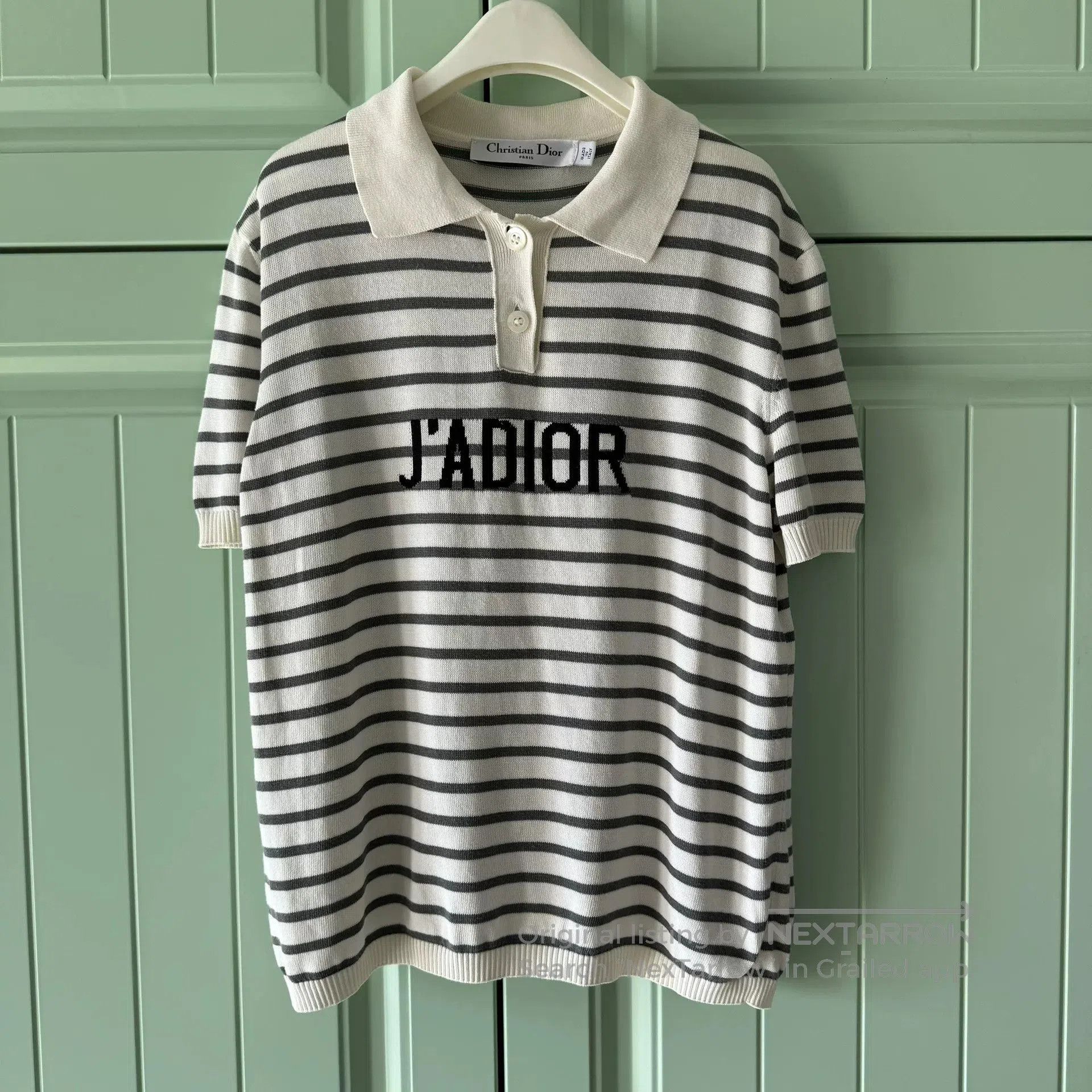 Dior Dior J'ADIOR Striped Knit Polo. Size XXS / US 00 / IT 34 - 1 Thumbnail