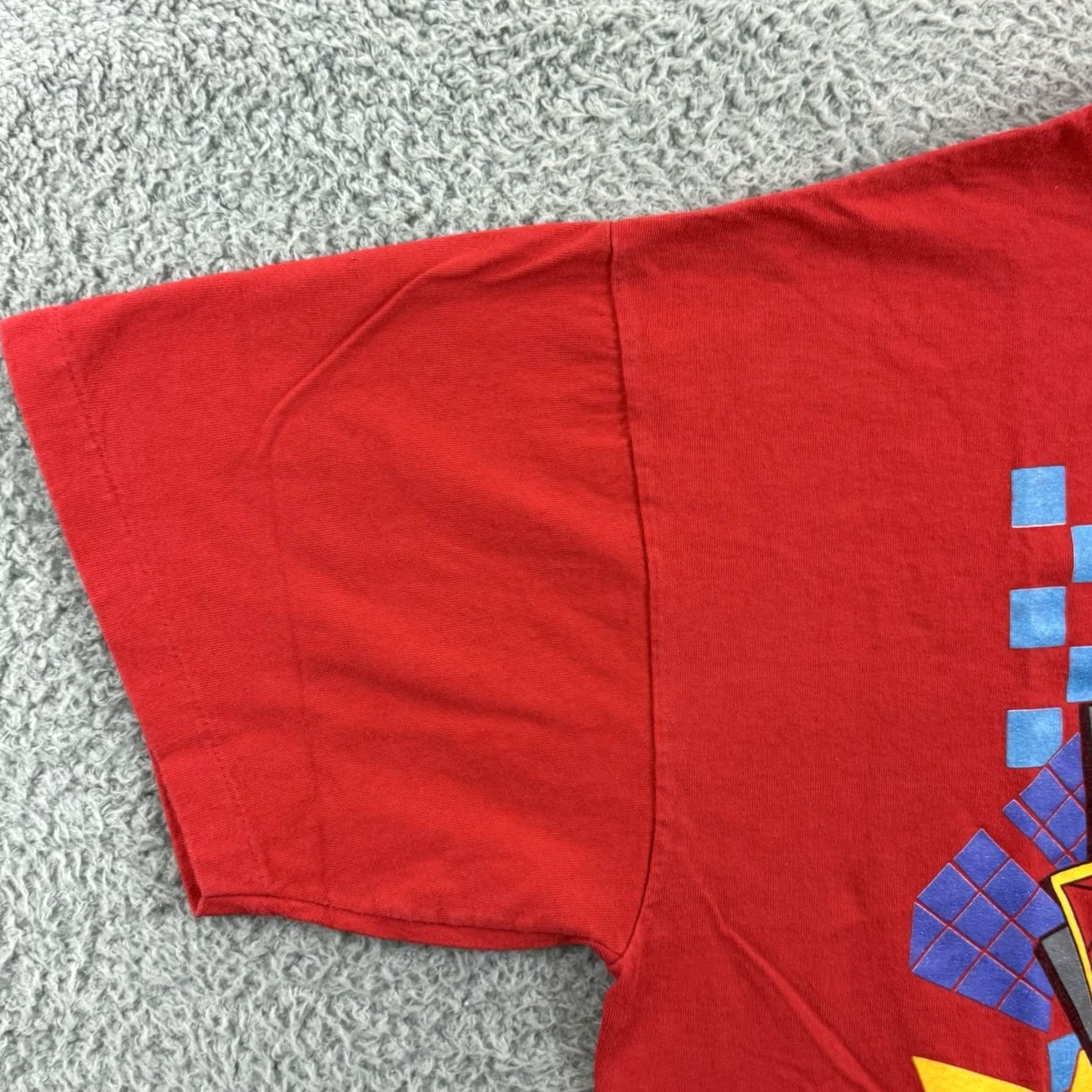 Hanes VINTAGE Bill Elliott McDonalds Shirt Mens 2XL Red Nascar 90s Racing Sport Logo Size US XXL / EU 58 / 5 - 4 Thumbnail
