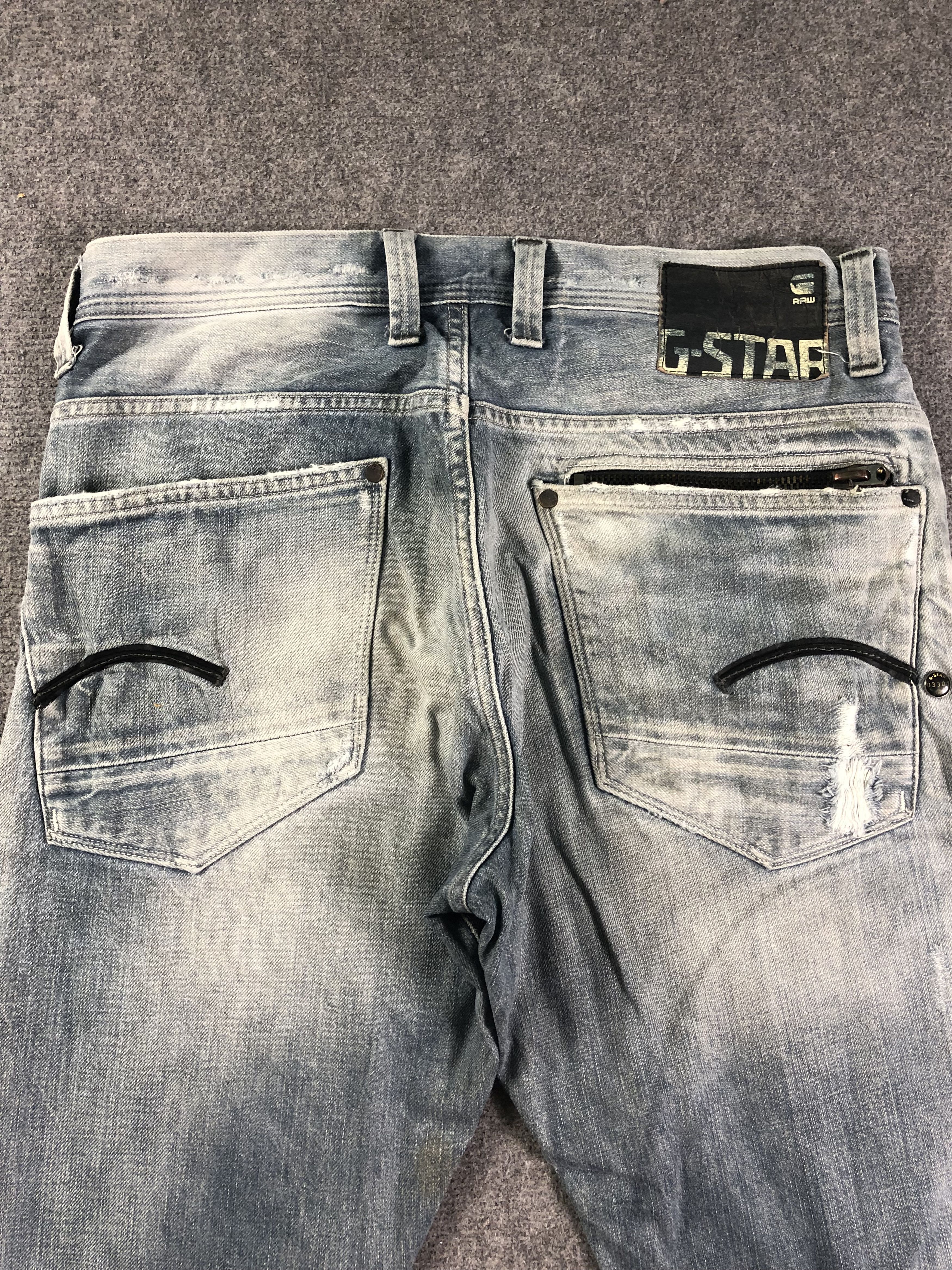 Other Wash Blue G Star Raw Denim Jeans 34x33 Size US 34 / EU 50 - 9 Thumbnail