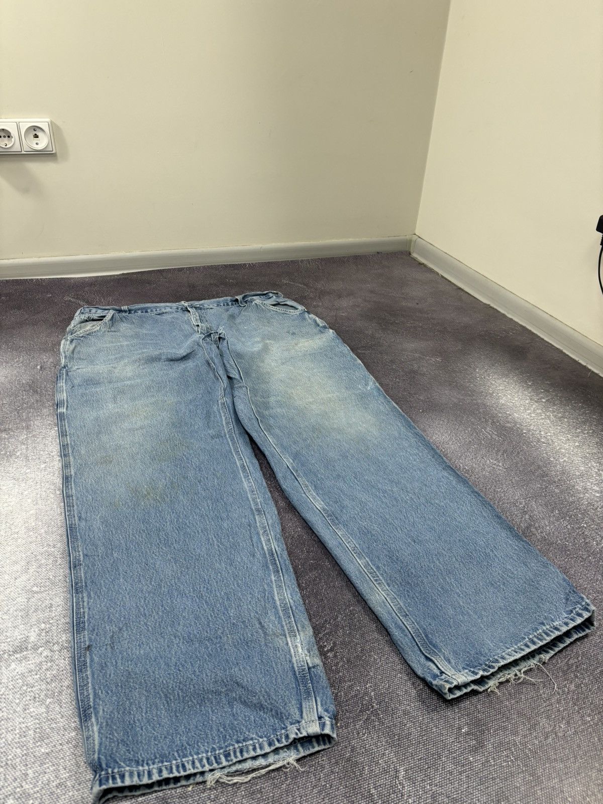 Carhartt Vintage Carhartt Denim Dungaree Fit Faded Hype Baggy Jeans Size US 42 / EU 58 - 9 Thumbnail