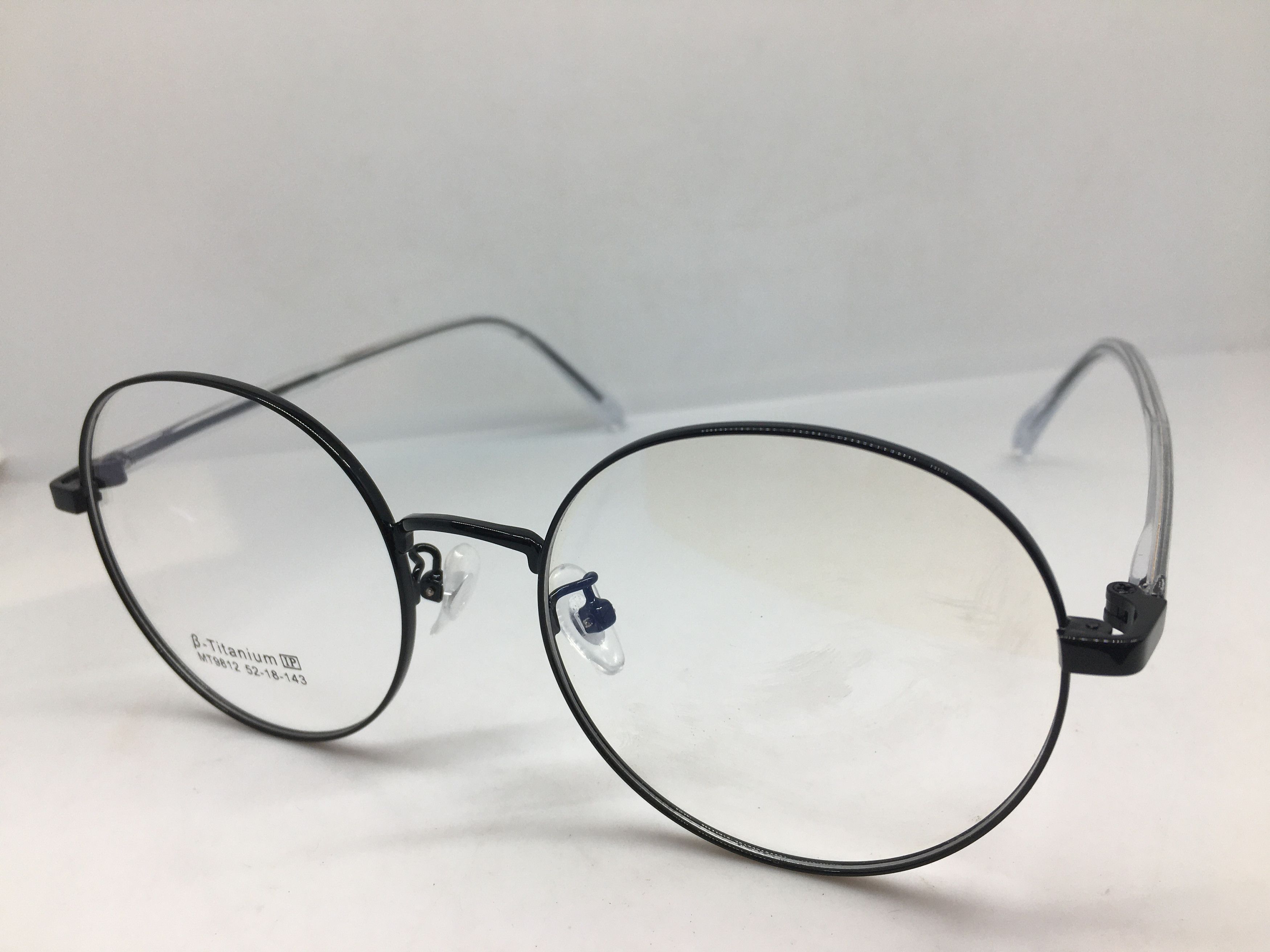 Other Black Titanium Round Eyeglasses Frame GATSBY ARISTOCRAT Size ONE SIZE - 3 Thumbnail
