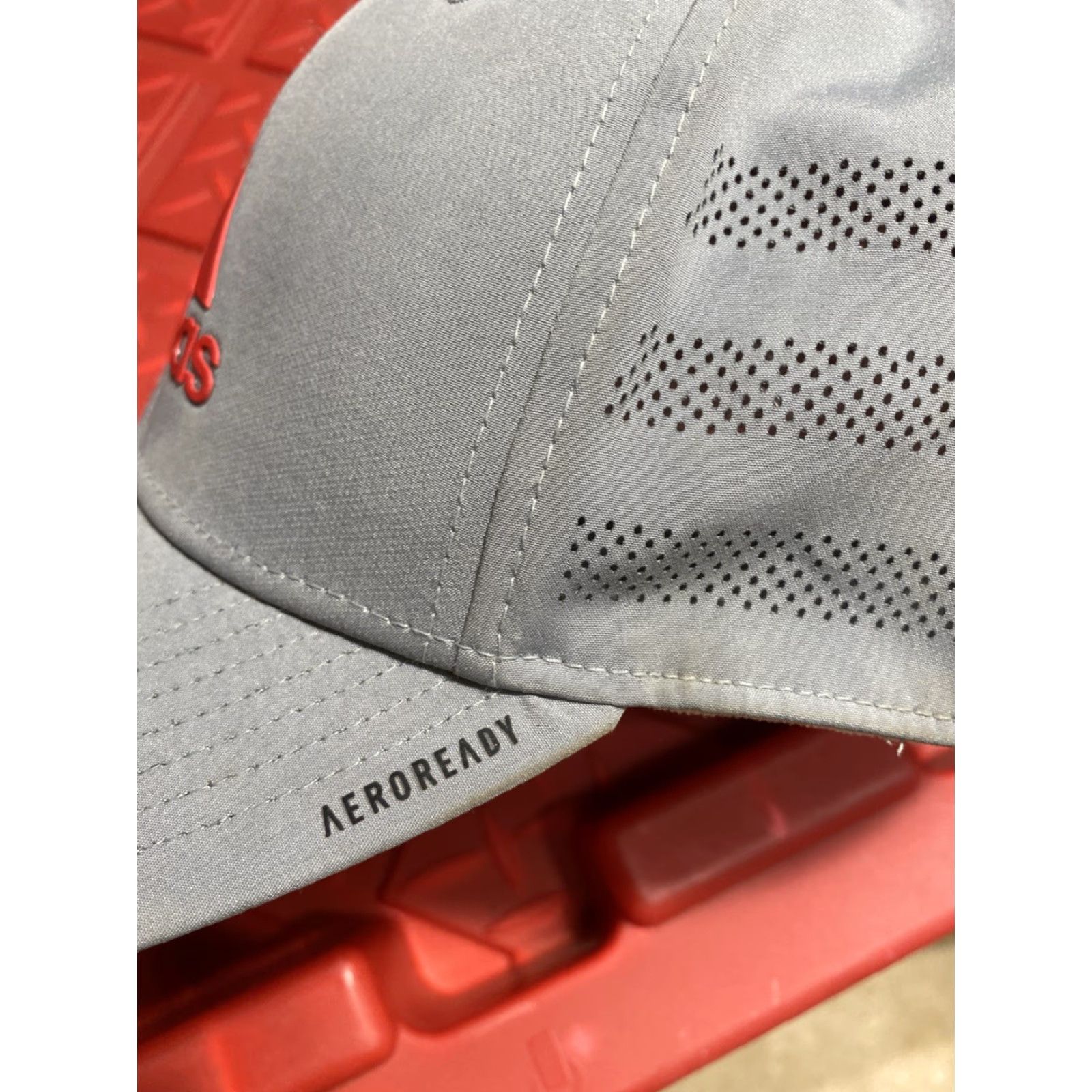 Adidas adidas Aeroready Ultralight Ball Cap L XL Gray Vented Running Hat Mens Adjustable Lightweight Size ONE SIZE - 3 Thumbnail