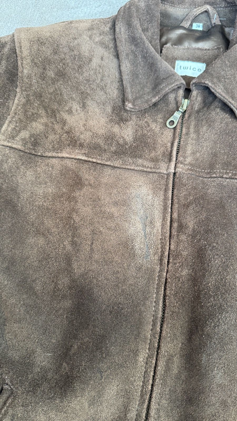 Genuine Leather 90s Y2K brown suede leather baggy detroit jacket schott vibe Size US M / EU 48-50 / 2 - 5 Thumbnail