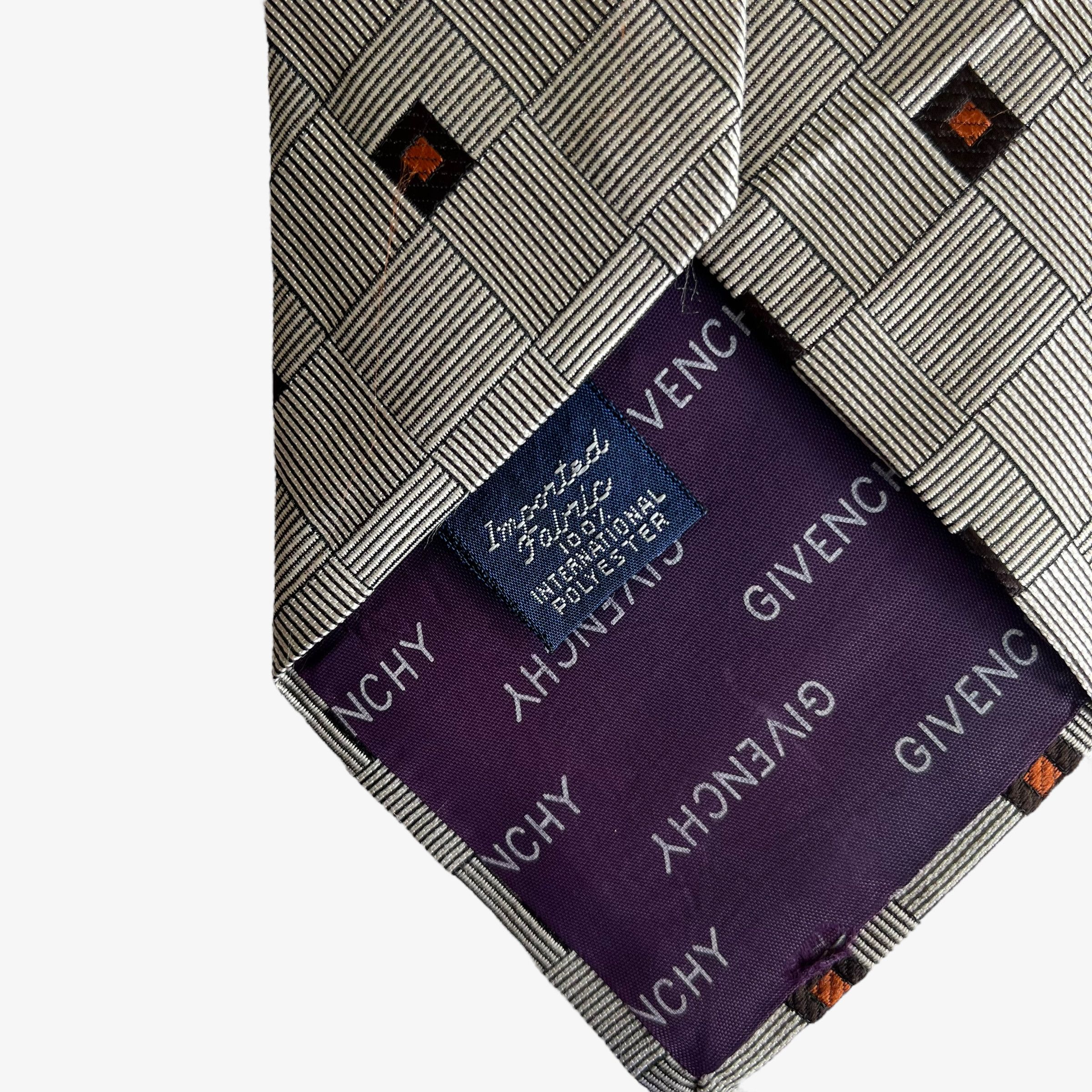 Givenchy Vintage 80s Givenchy Gentlemen Abstract Striped Print Tie Size ONE SIZE - 3 Thumbnail