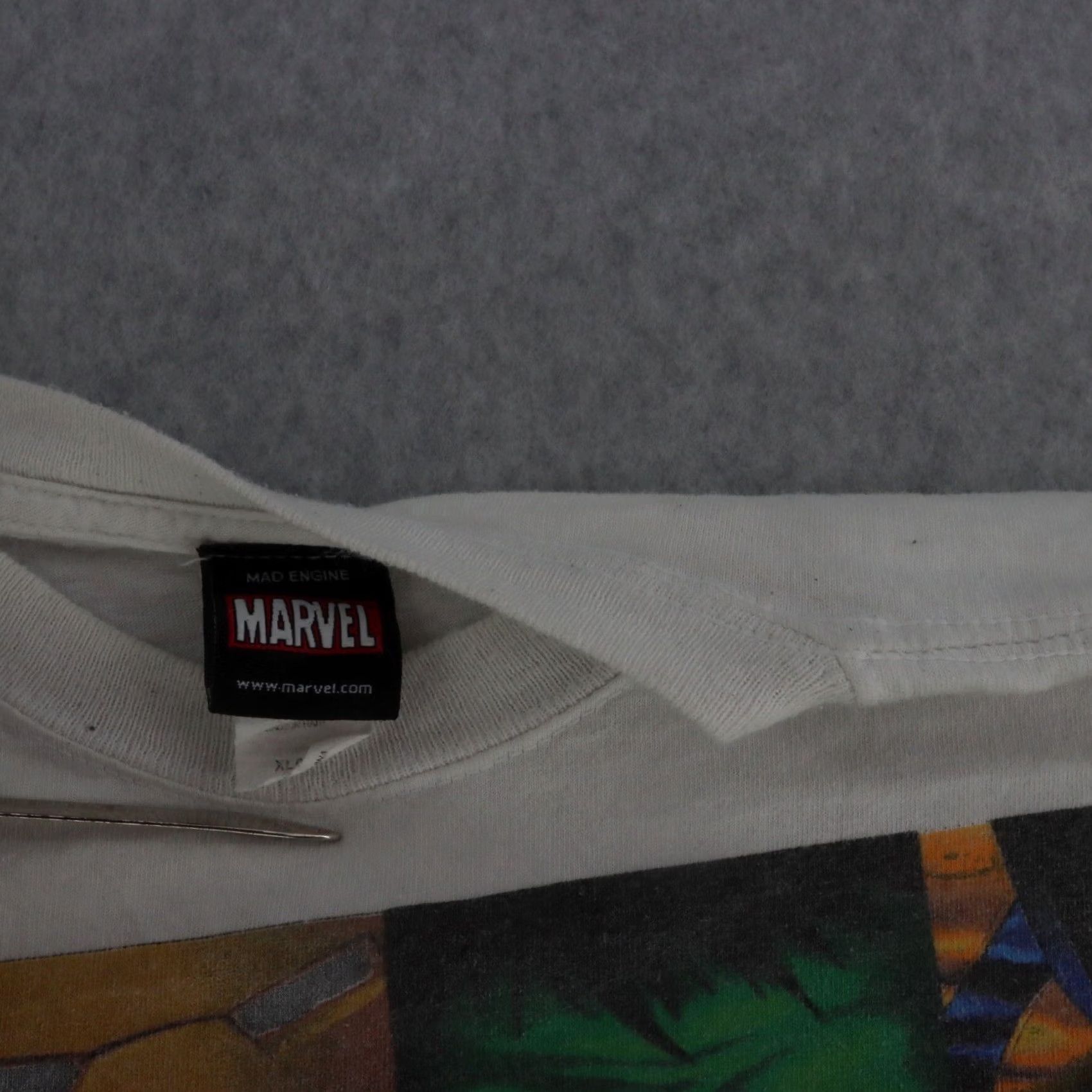 Vintage Marvel Mad Engine White TShirt Heroes FULL CAST Mens XL Gallactus Doom Shirt Shirt Mens XL White Marvel Mad Engine Size US XL / EU 56 / 4 - 7 Thumbnail