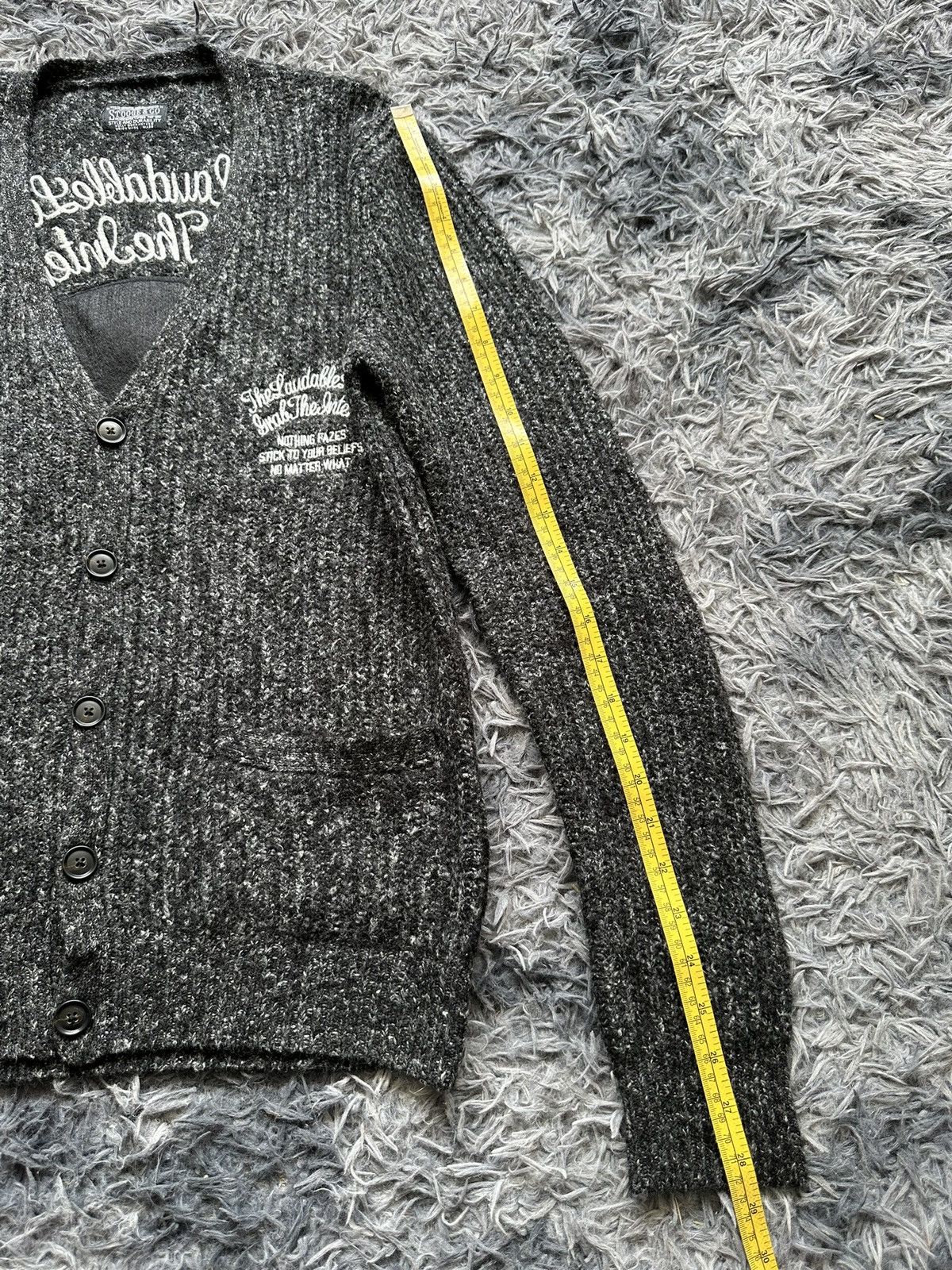 If Six Was Nine Stooges & Co Wool Knit Cardigan Size US M / EU 48-50 / 2 - 17 Thumbnail