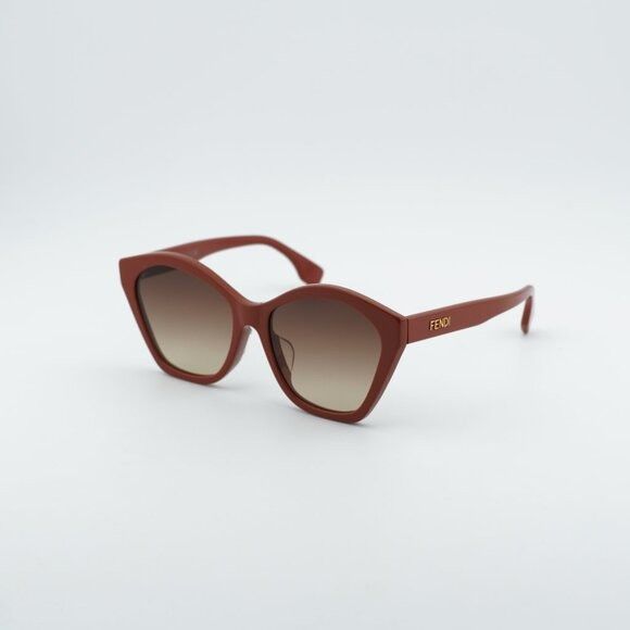Fendi Fendi FE40175F 66F Sunglasses Red Butterfly Frame Size ONE SIZE - 1 Thumbnail