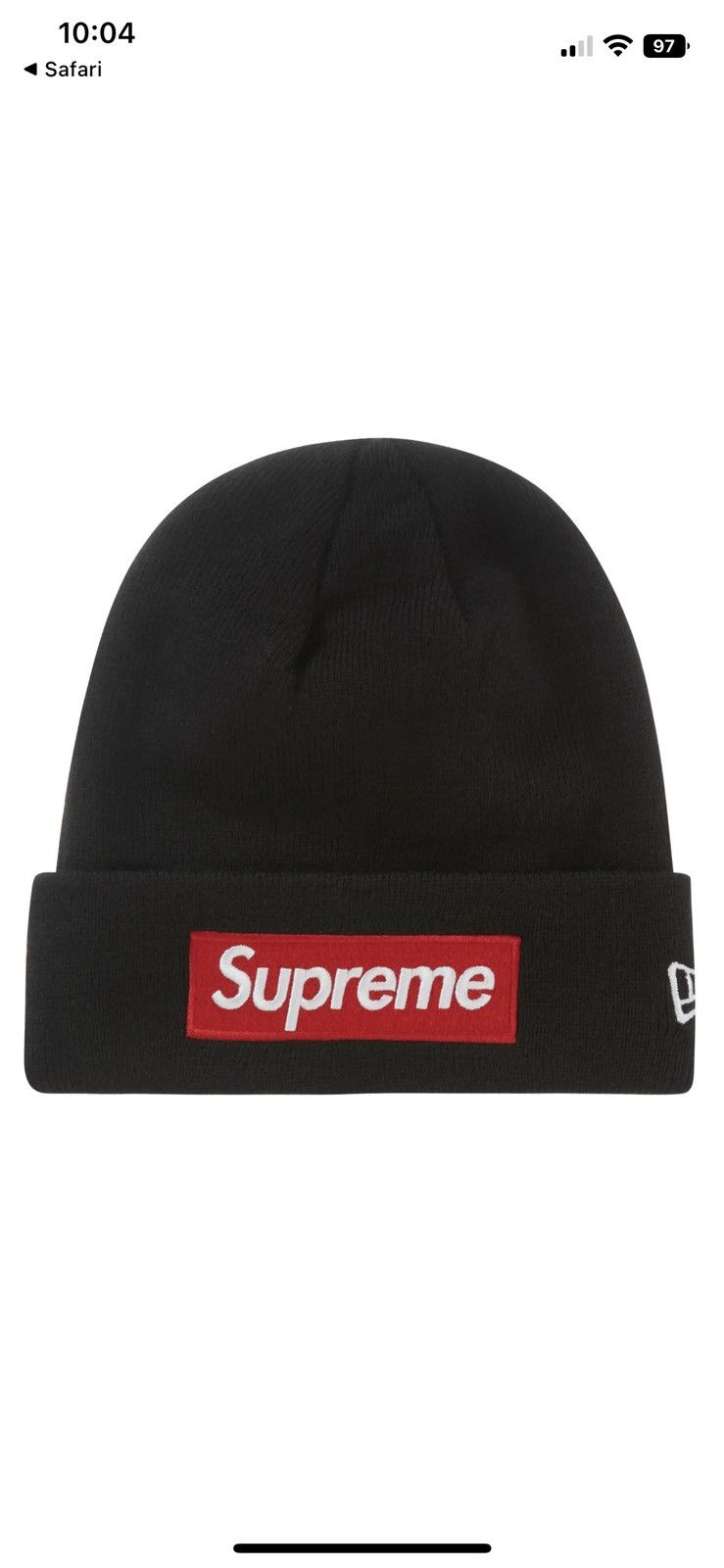 Supreme Box Logo Beanie X New Era Hats