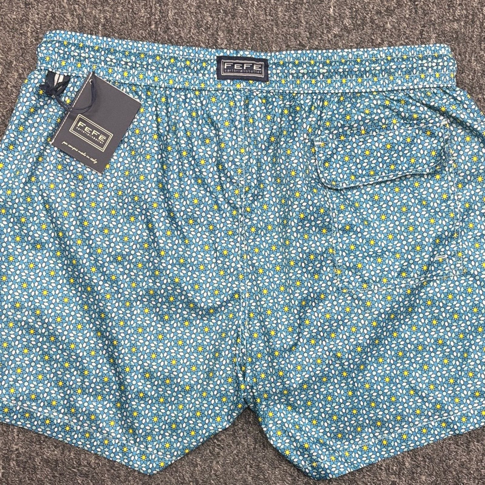 Other NWT Fefe Pepe Jeans Blue Floral Men's Swim Trunks Size L Size US 38 / EU 54 - 6 Thumbnail