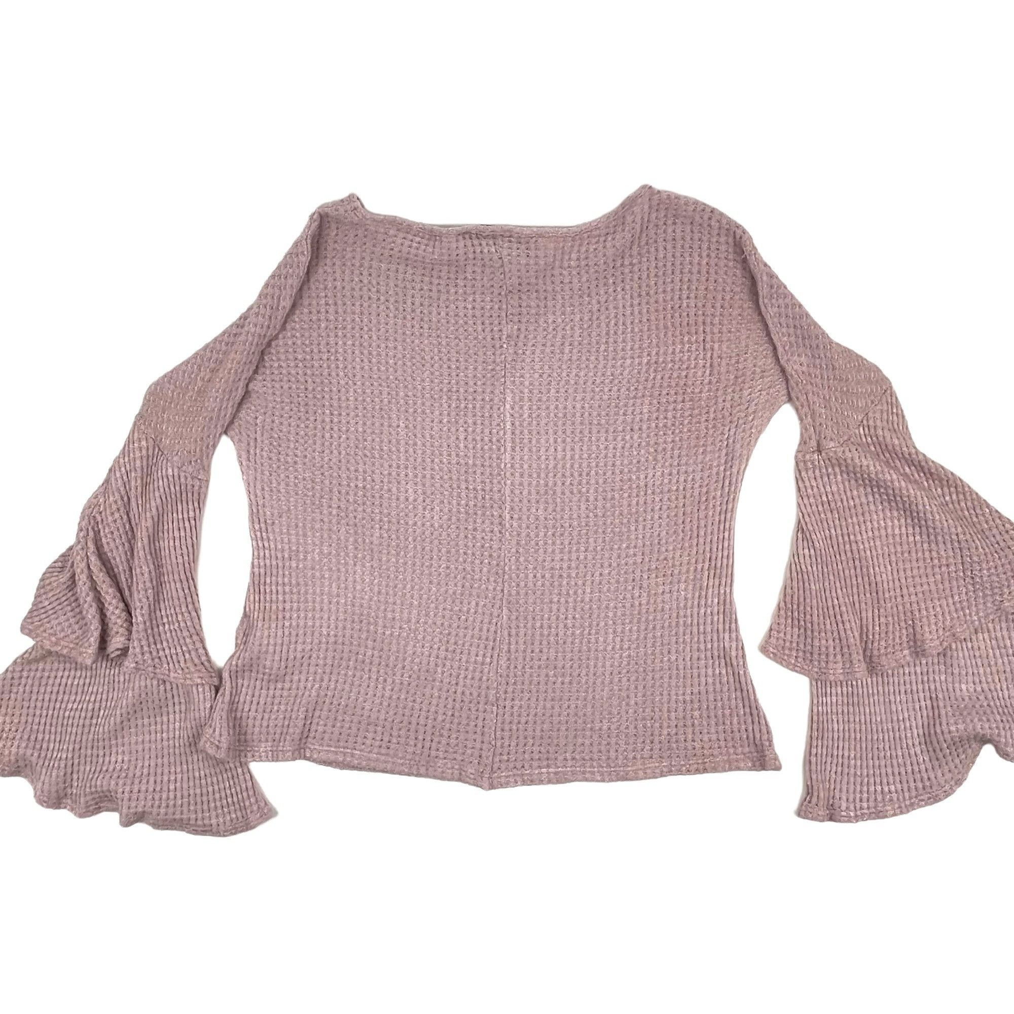 Other Sante' M. Cicco Waffle-Knit Scoop-Neck Crop Top Layered Bell Size M / US 6-8 / IT 42-44 - 4 Thumbnail