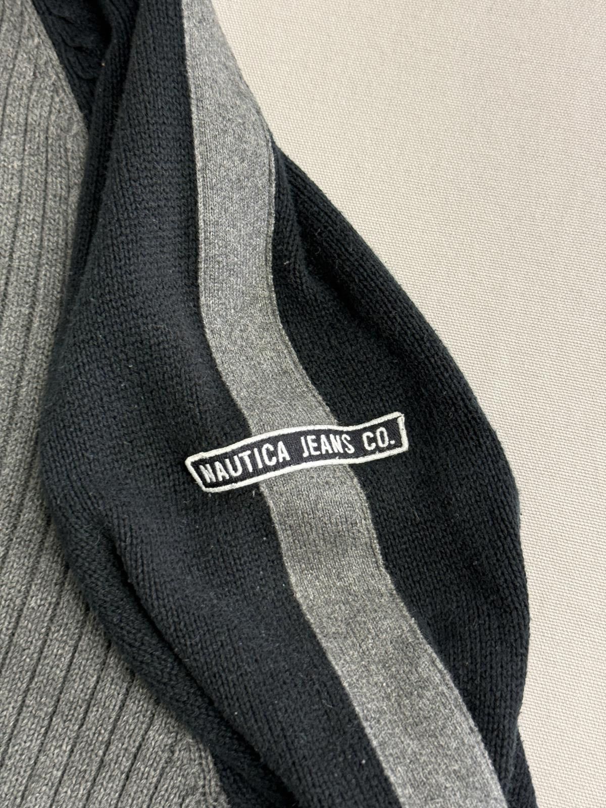 Nautica Mens Quarter Zip Two Color Block Nautica Jeans Co XL Size US XL / EU 56 / 4 - 5 Thumbnail