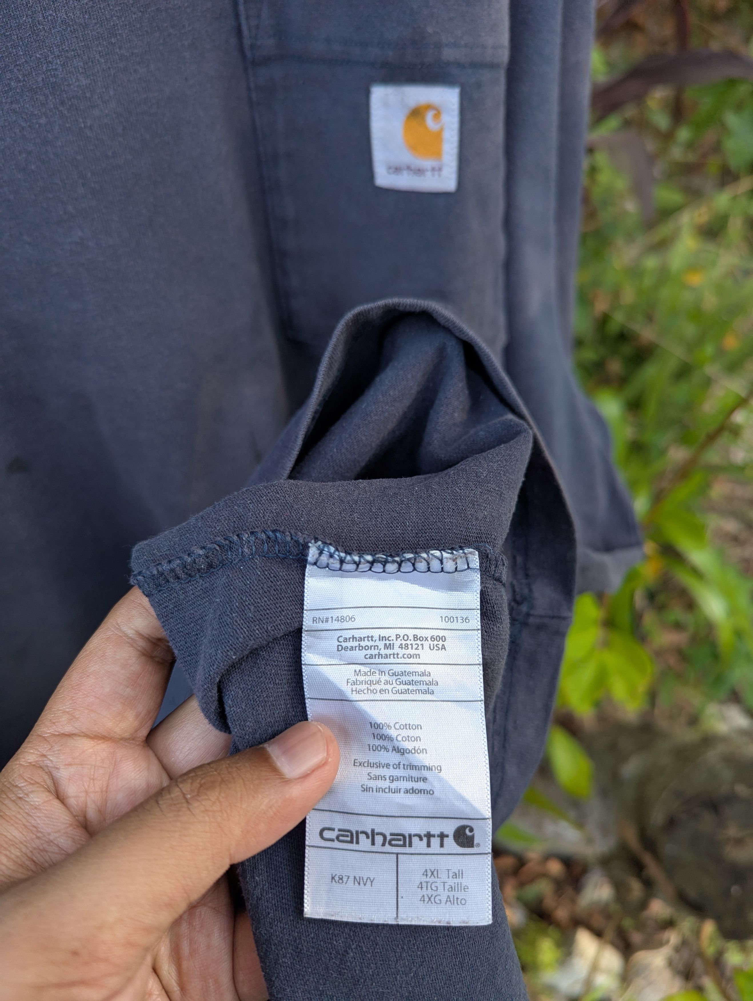 Carhartt Thrashed Carhartt Tshirt Size US XXL / EU 58 / 5 - 6 Thumbnail
