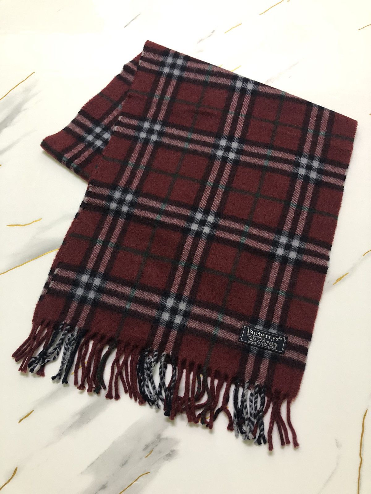 Burberry Vintage Burberrys Muffler Scarf Size ONE SIZE - 7 Thumbnail
